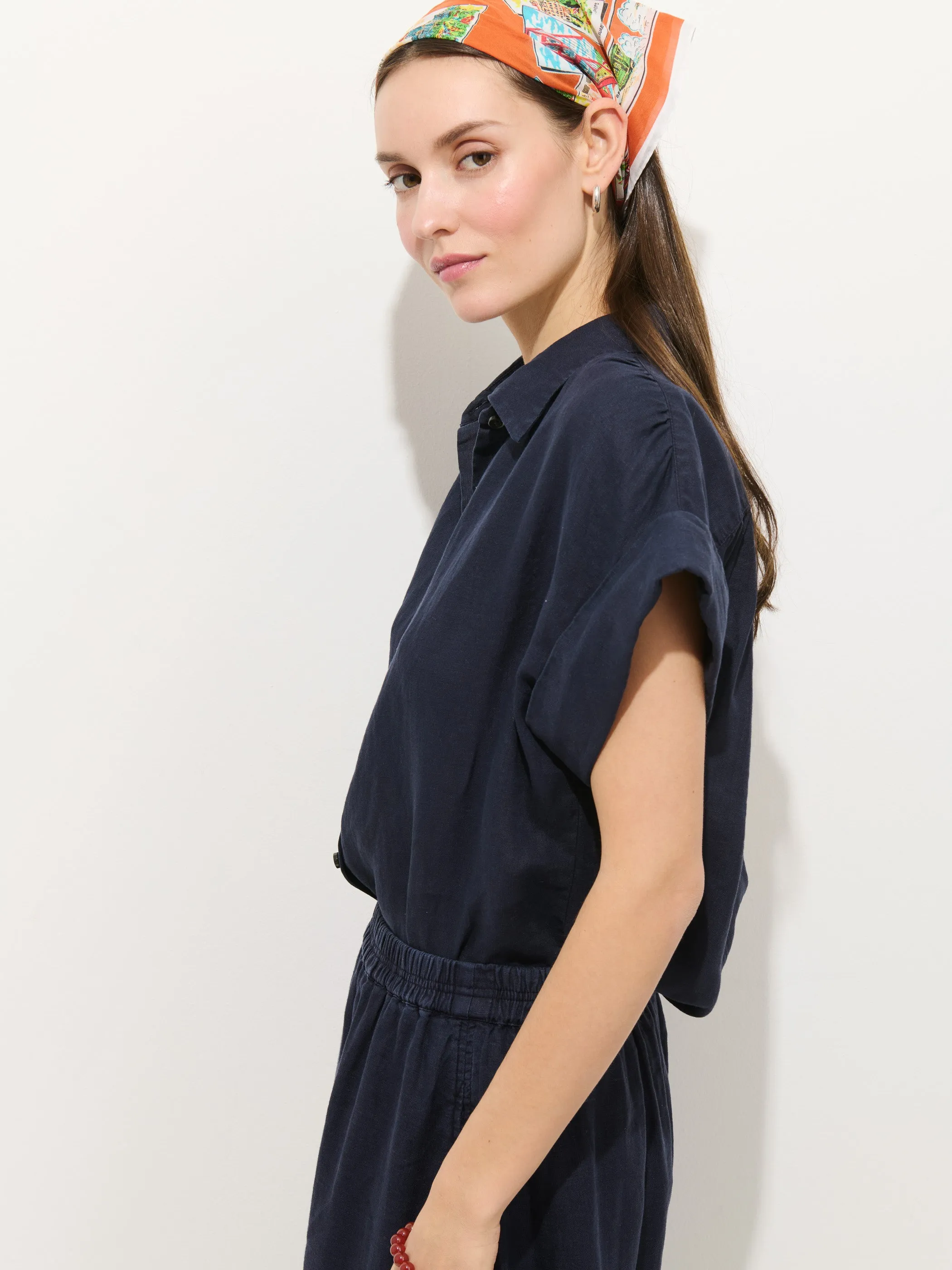 Maddie Blouse In Linen sold by Alex Mill product image thumbnail 5