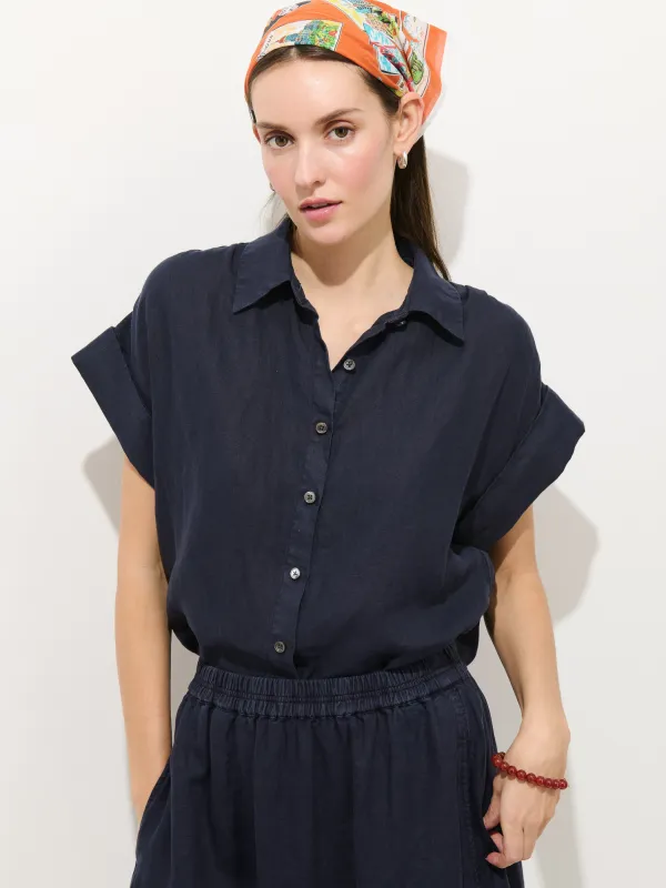 Maddie Blouse In Linen sold by Alex Mill