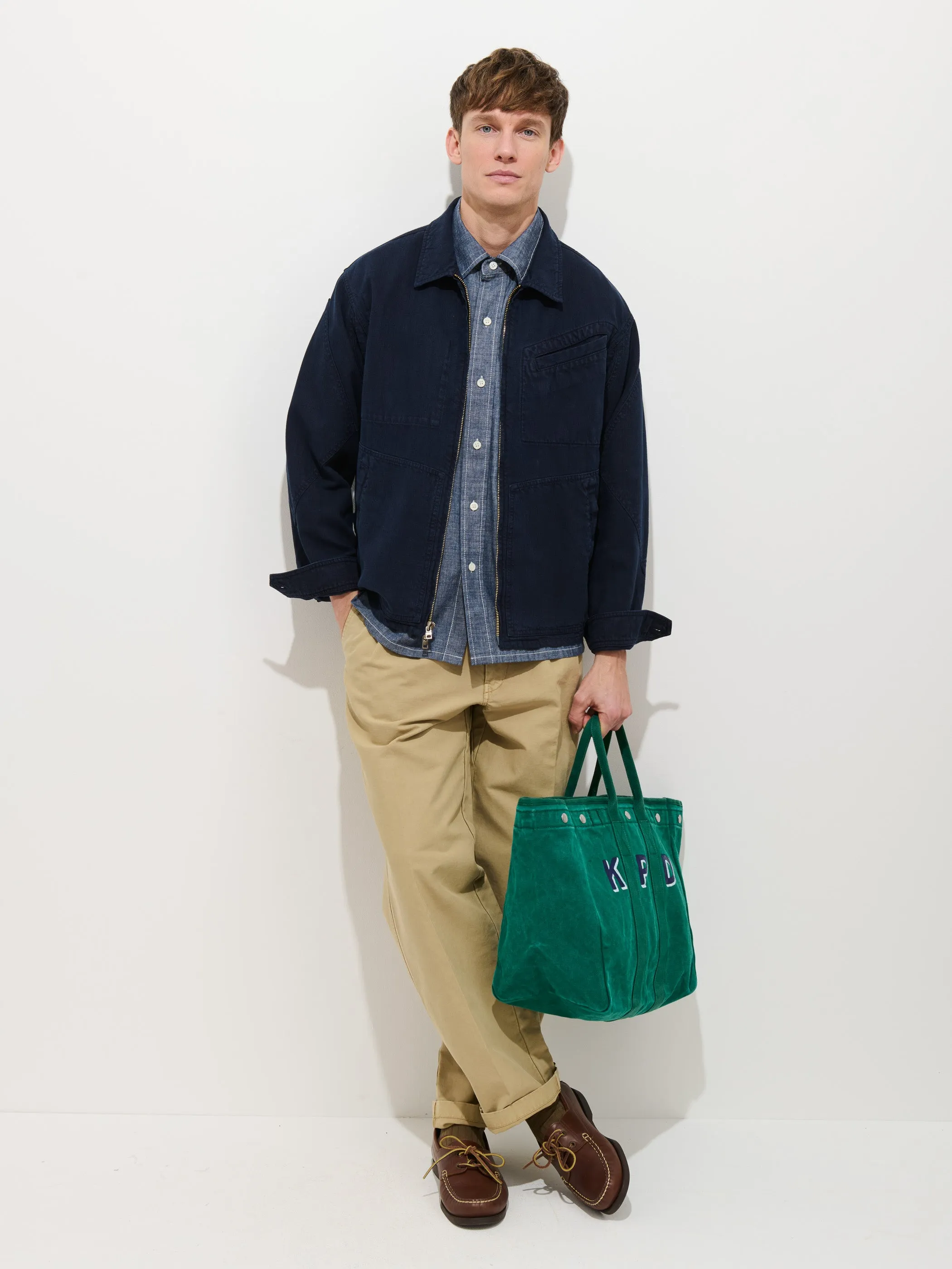 Andre Zip Jacket In Linen Twill sold by Alex Mill product image thumbnail 3