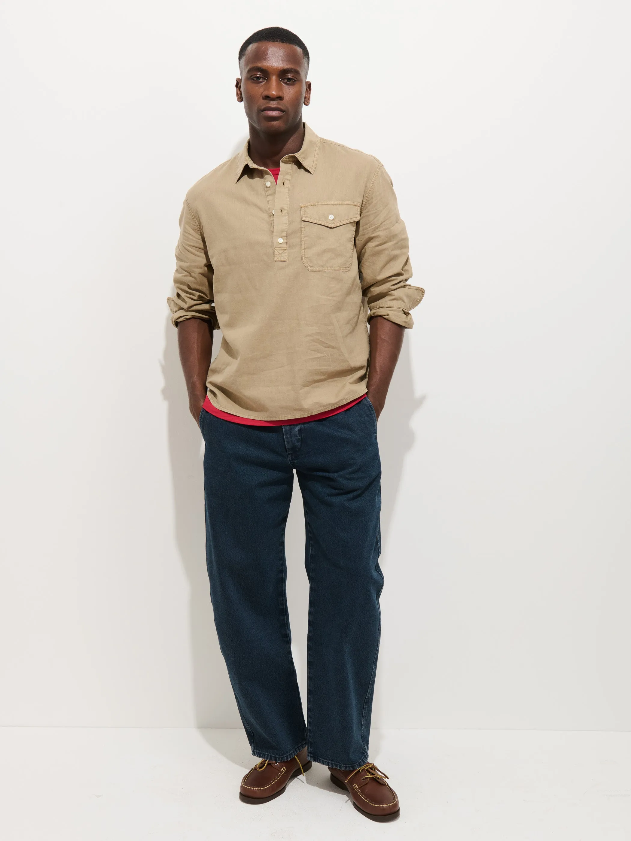 Carter Popover In Cotton Linen sold by Alex Mill product image thumbnail 3