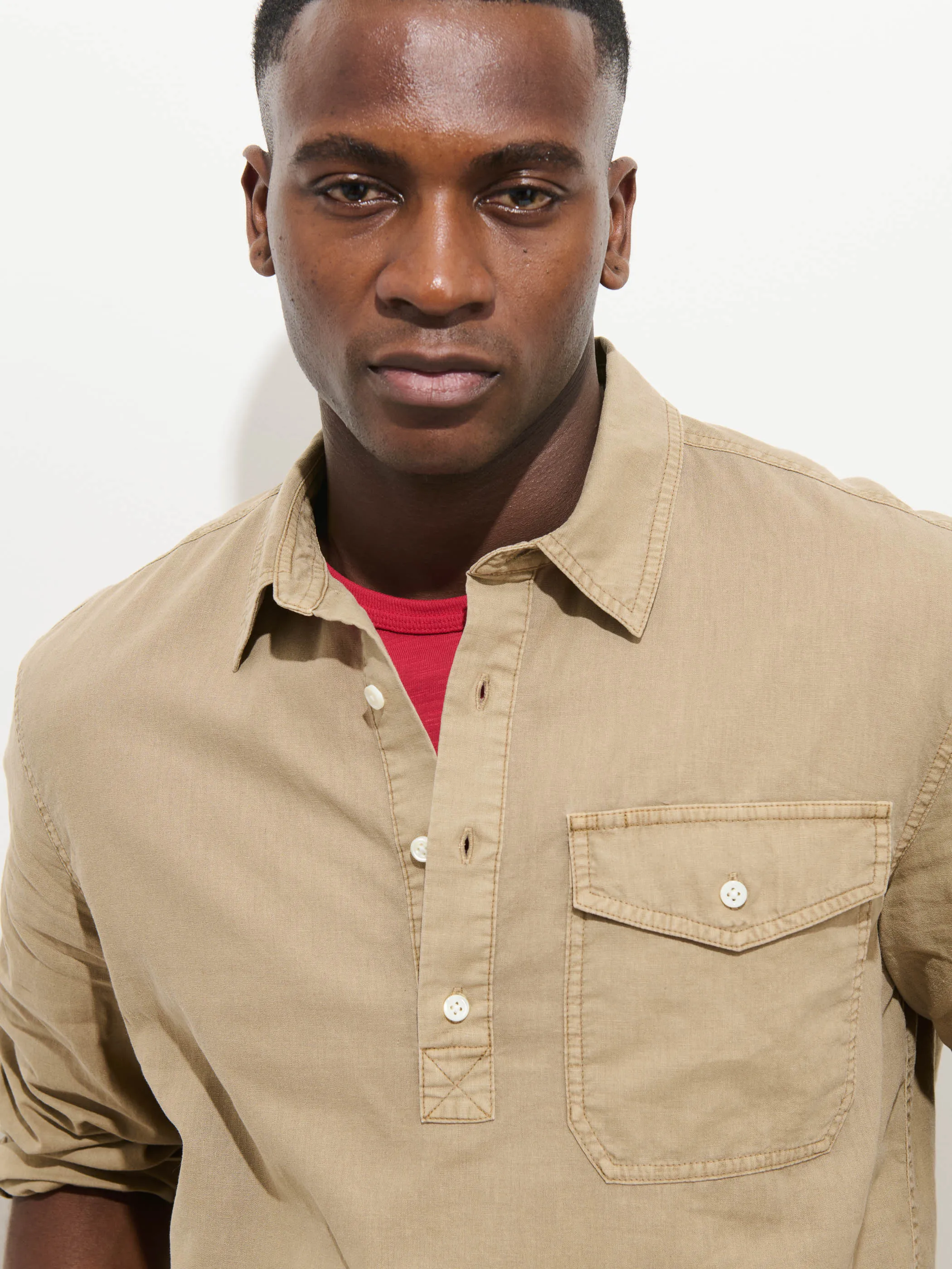 Carter Popover In Cotton Linen sold by Alex Mill product image thumbnail 4