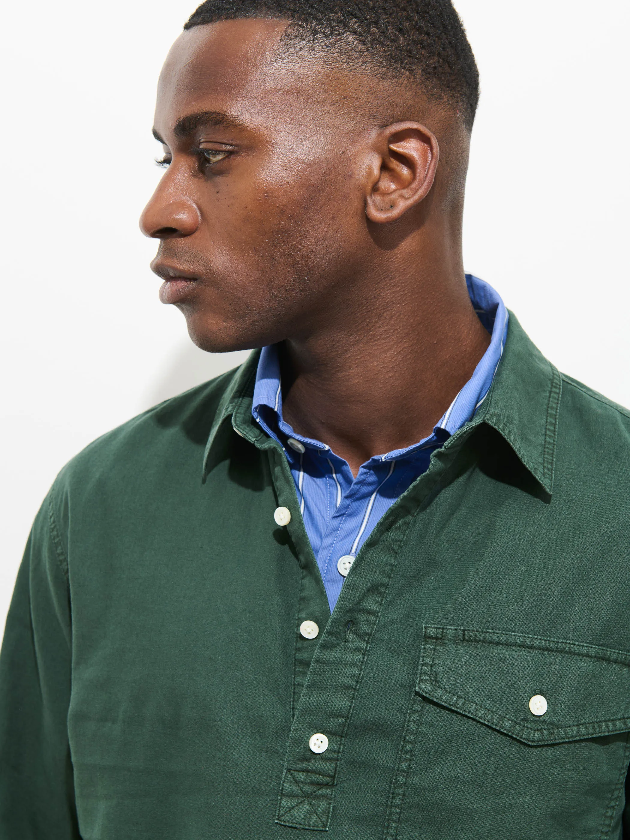 Carter Popover In Cotton Linen sold by Alex Mill product image thumbnail 5