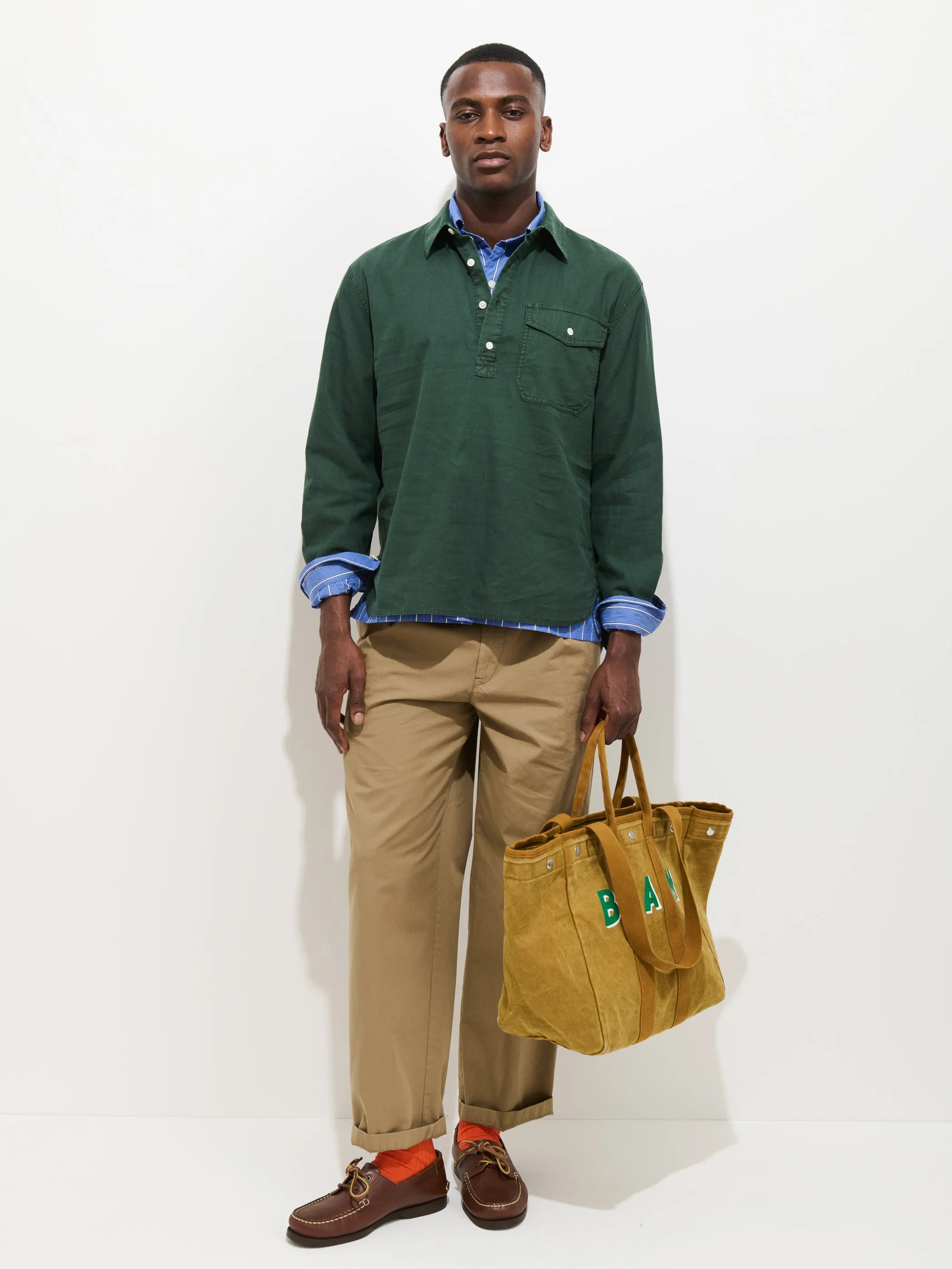 Carter Popover In Cotton Linen sold by Alex Mill product image thumbnail 3