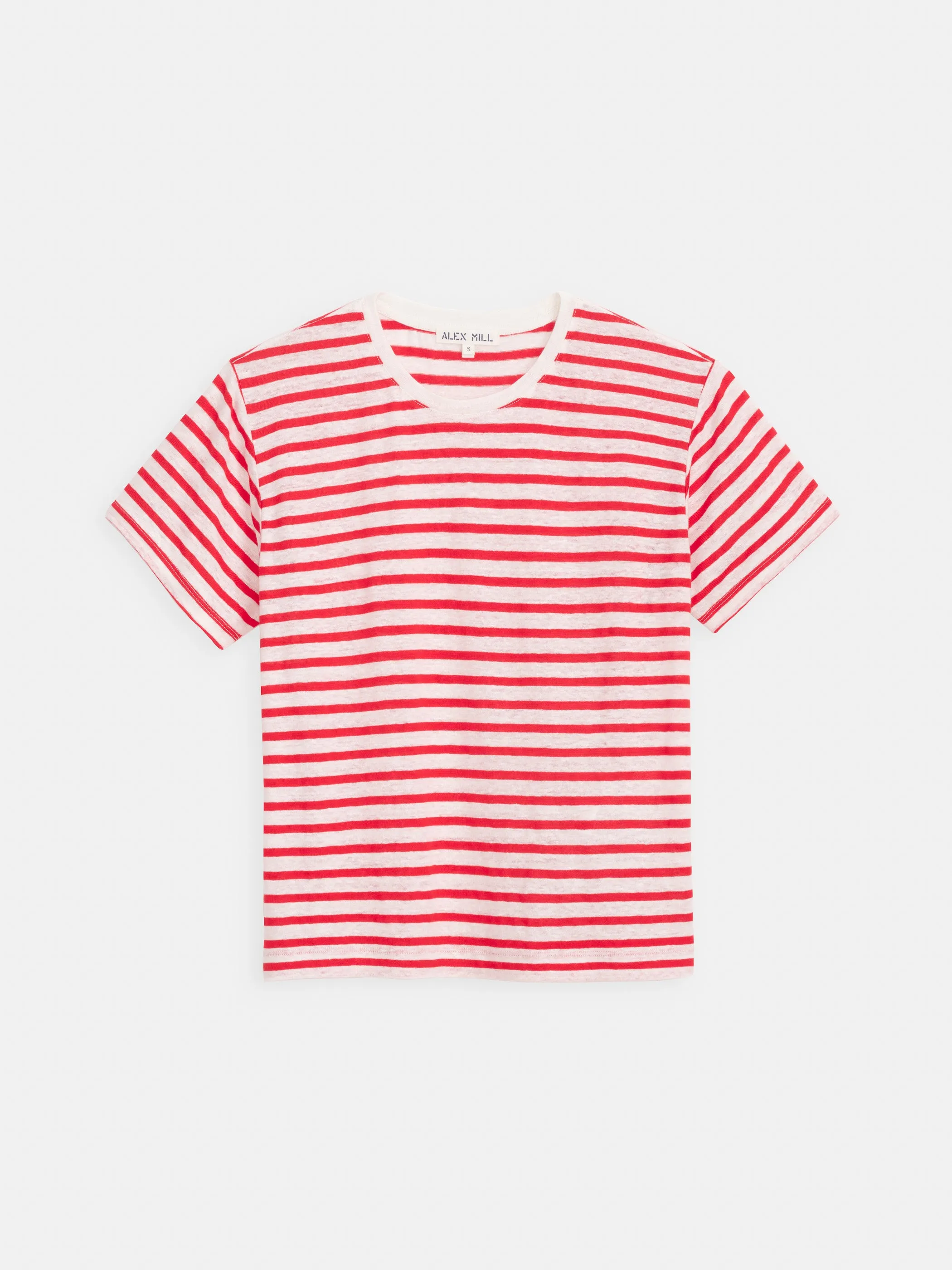 Garcon Striped Tee In Linen Cotton sold by Alex Mill product image thumbnail 2
