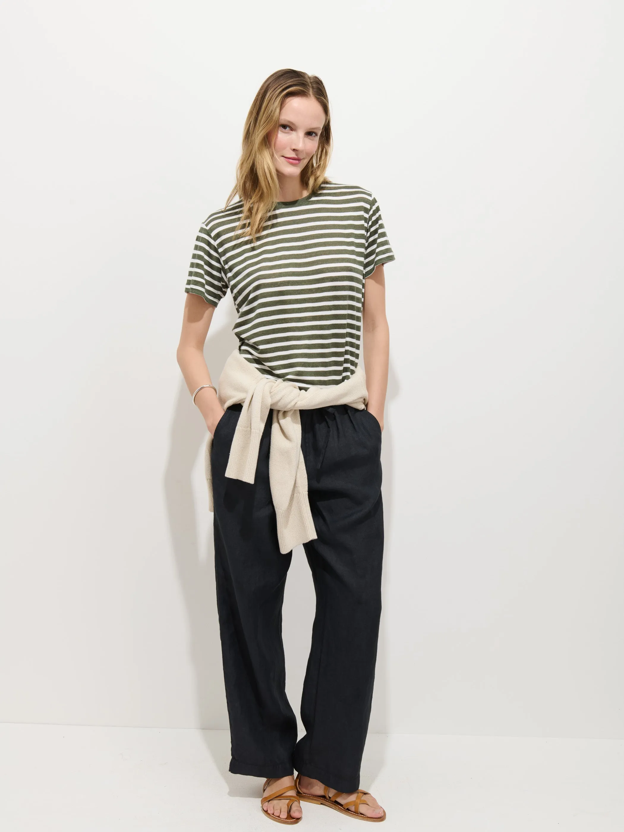 Garcon Striped Tee In Linen Cotton sold by Alex Mill product image thumbnail 4