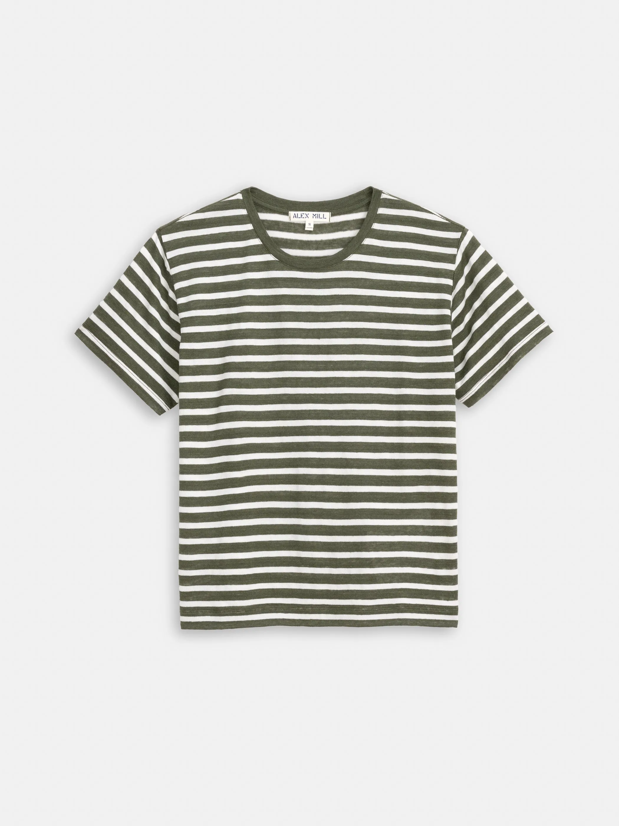 Garcon Striped Tee In Linen Cotton sold by Alex Mill product image thumbnail 2