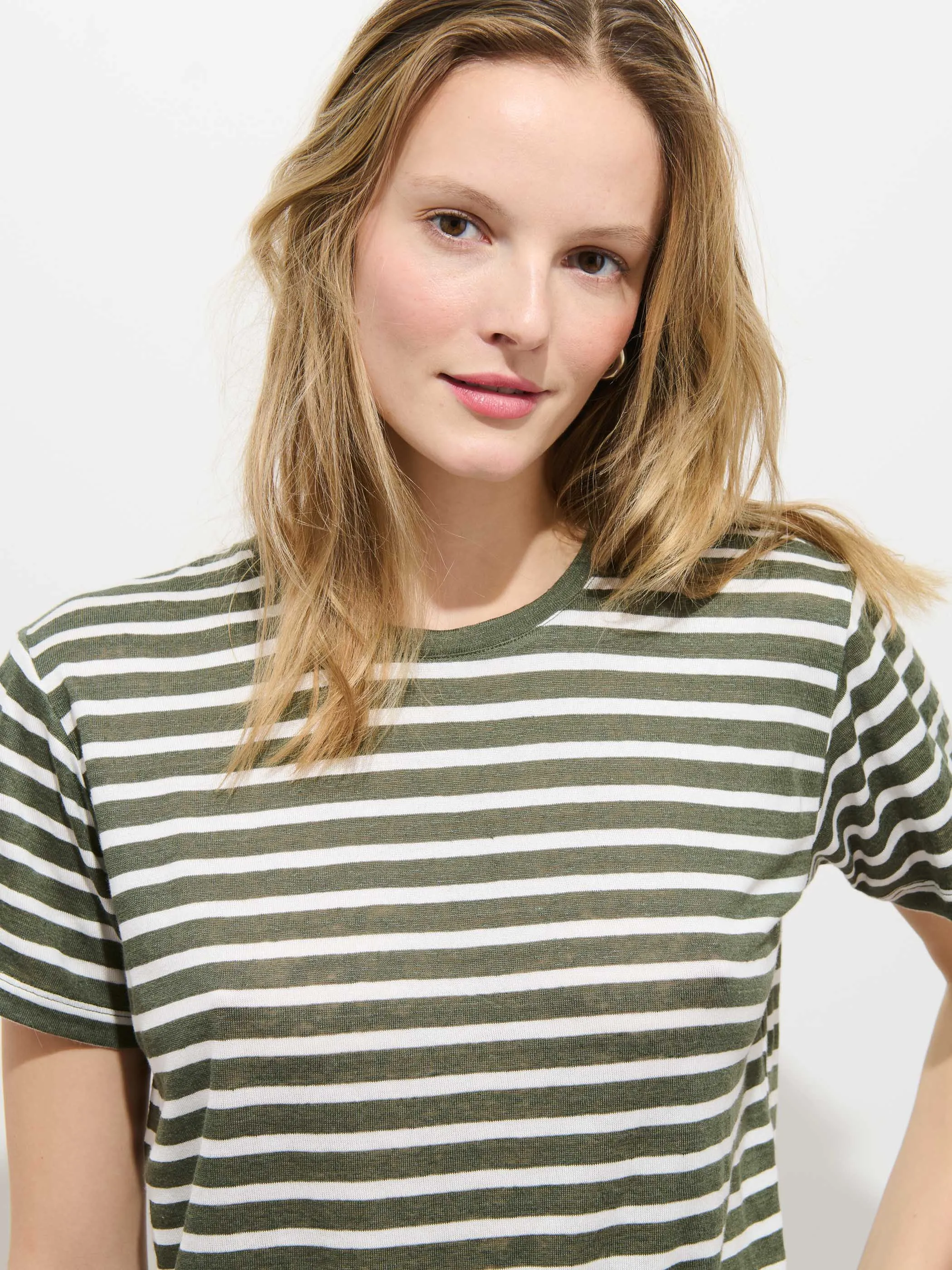 Garcon Striped Tee In Linen Cotton sold by Alex Mill product image thumbnail 5