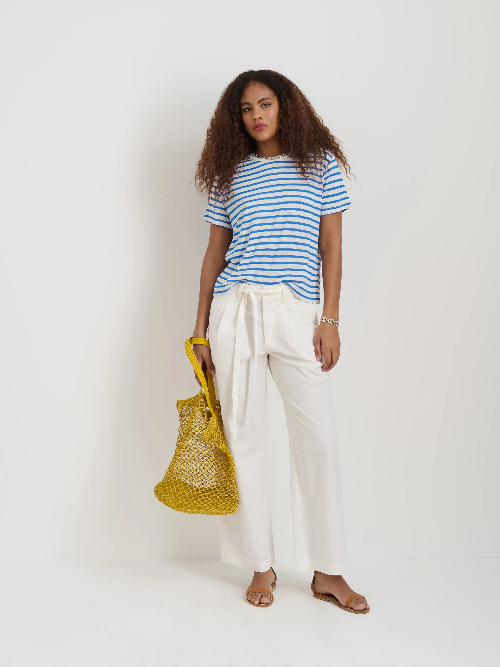 Garcon Striped Tee In Linen Cotton sold by Alex Mill product image thumbnail 3