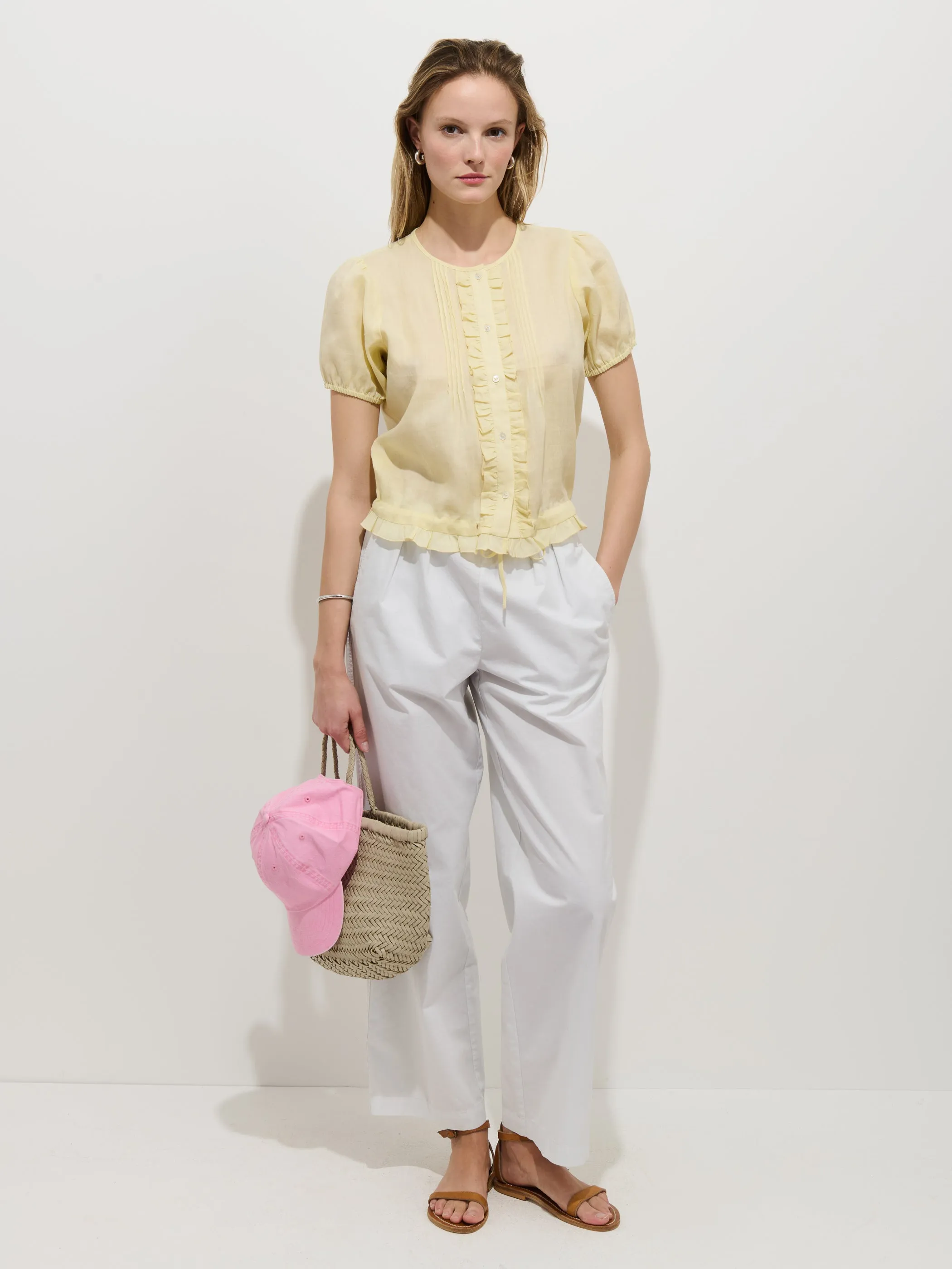 Brittany Top In Ramie sold by Alex Mill product image thumbnail 4