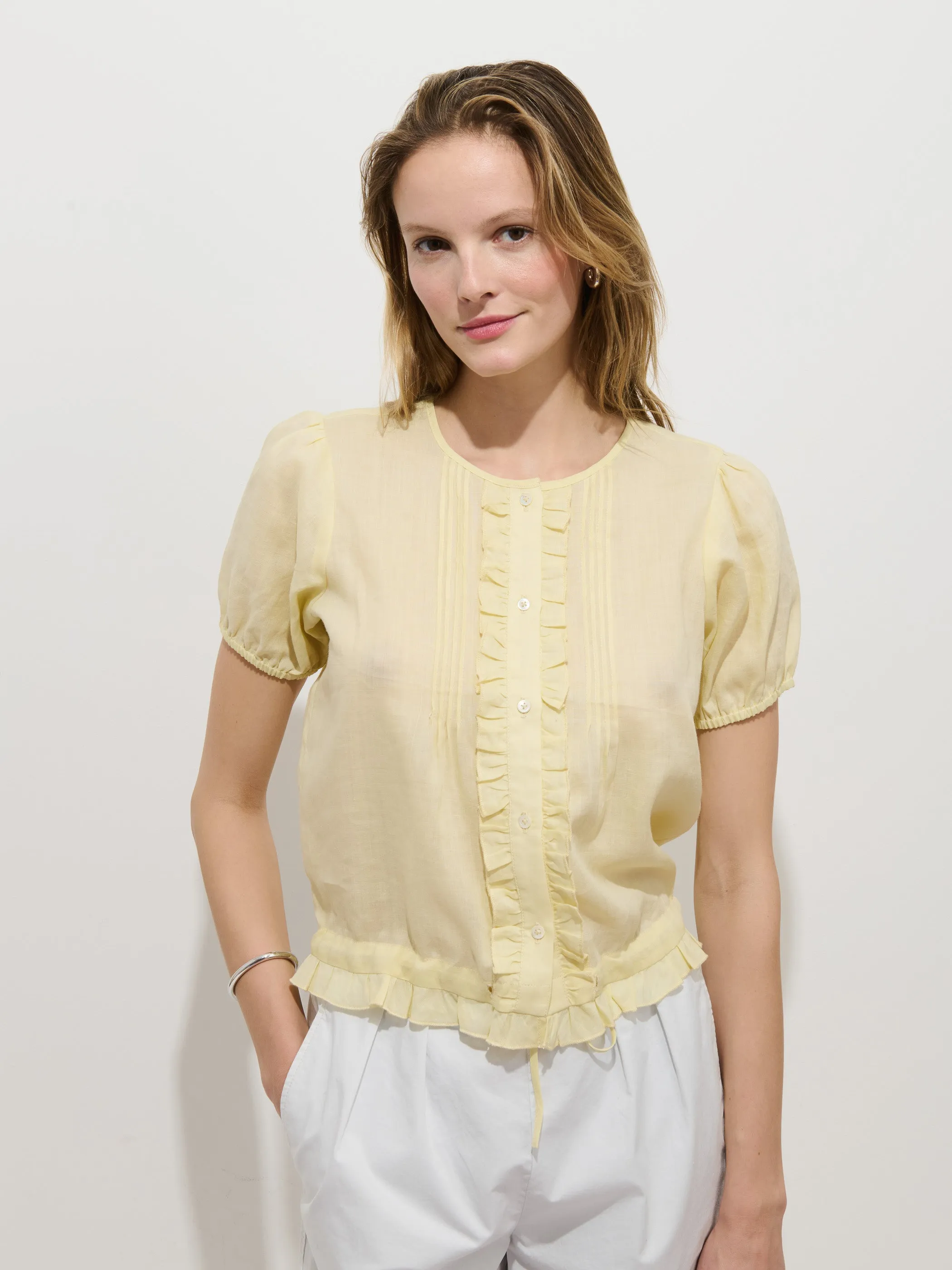 Brittany Top In Ramie sold by Alex Mill