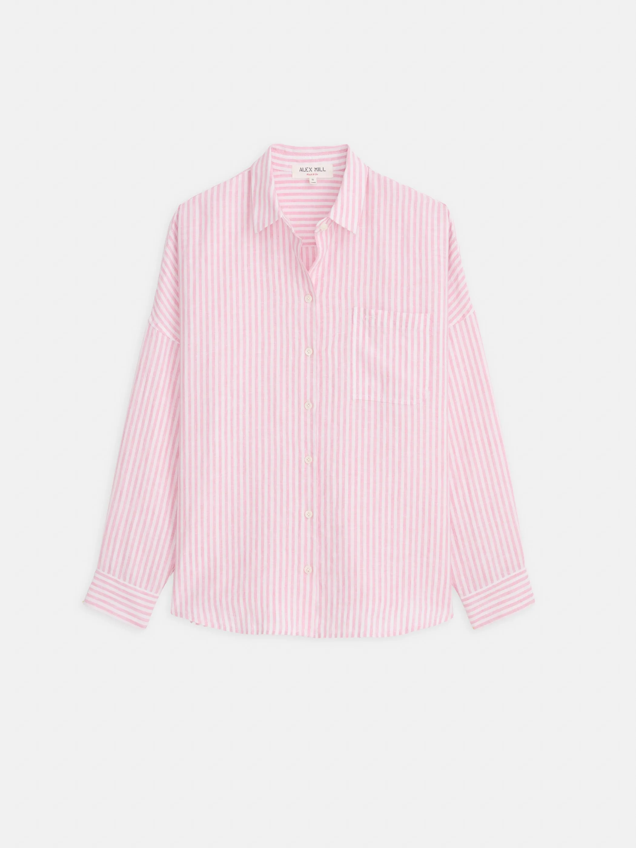 Jo Striped Shirt In Linen sold by Alex Mill product image thumbnail 2