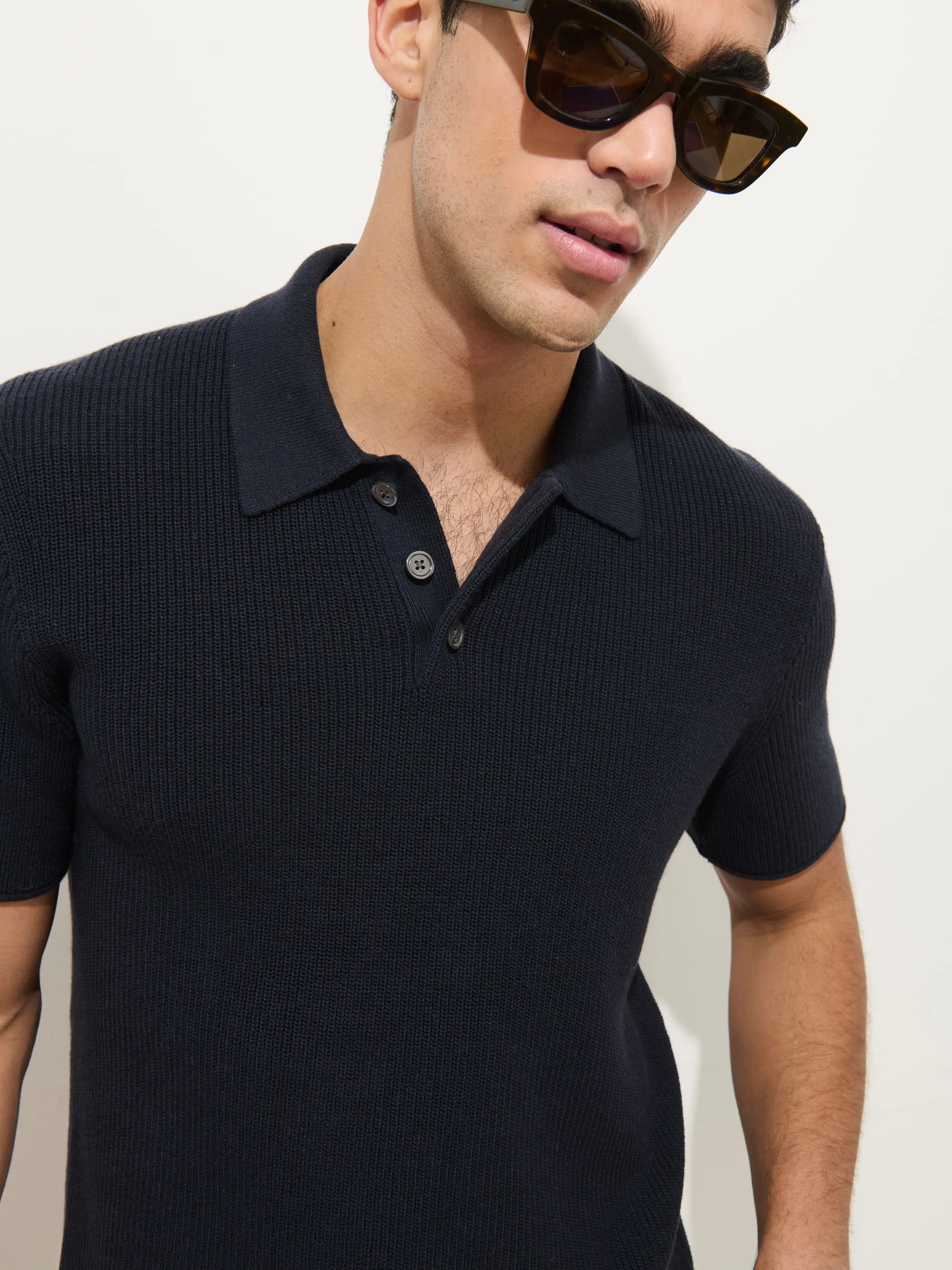 Eastwood Polo In Cotton Linen sold by Alex Mill product image thumbnail 4