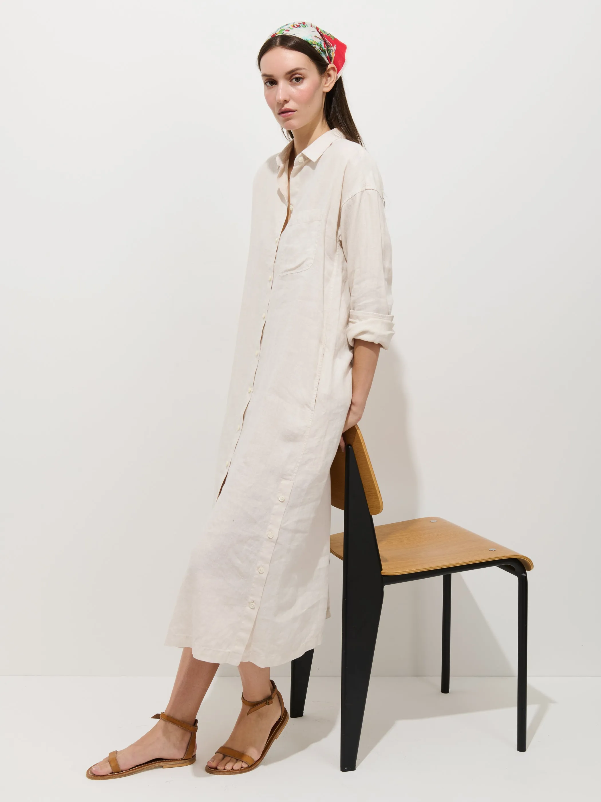 Kerry Dress In Linen sold by Alex Mill product image thumbnail 4