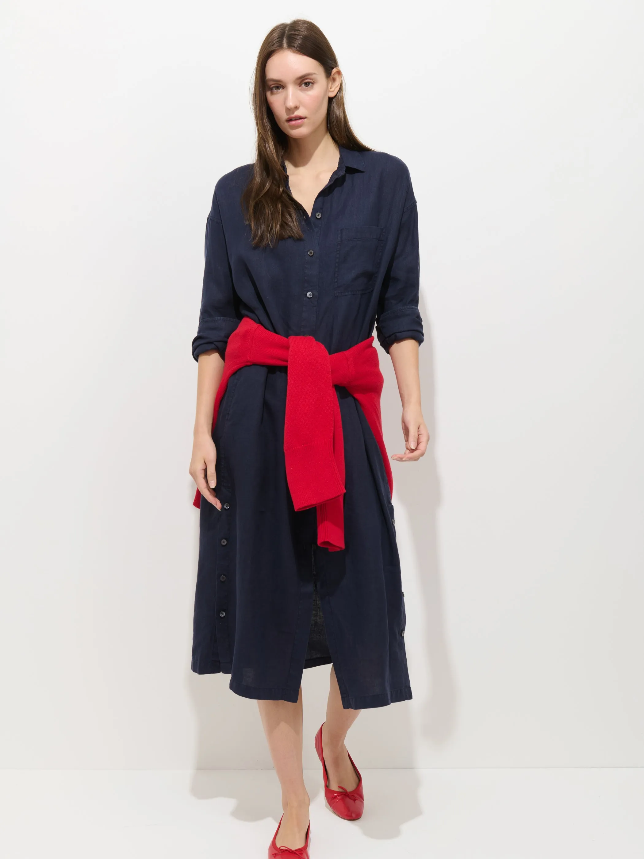 Kerry Dress In Linen sold by Alex Mill product image thumbnail 3