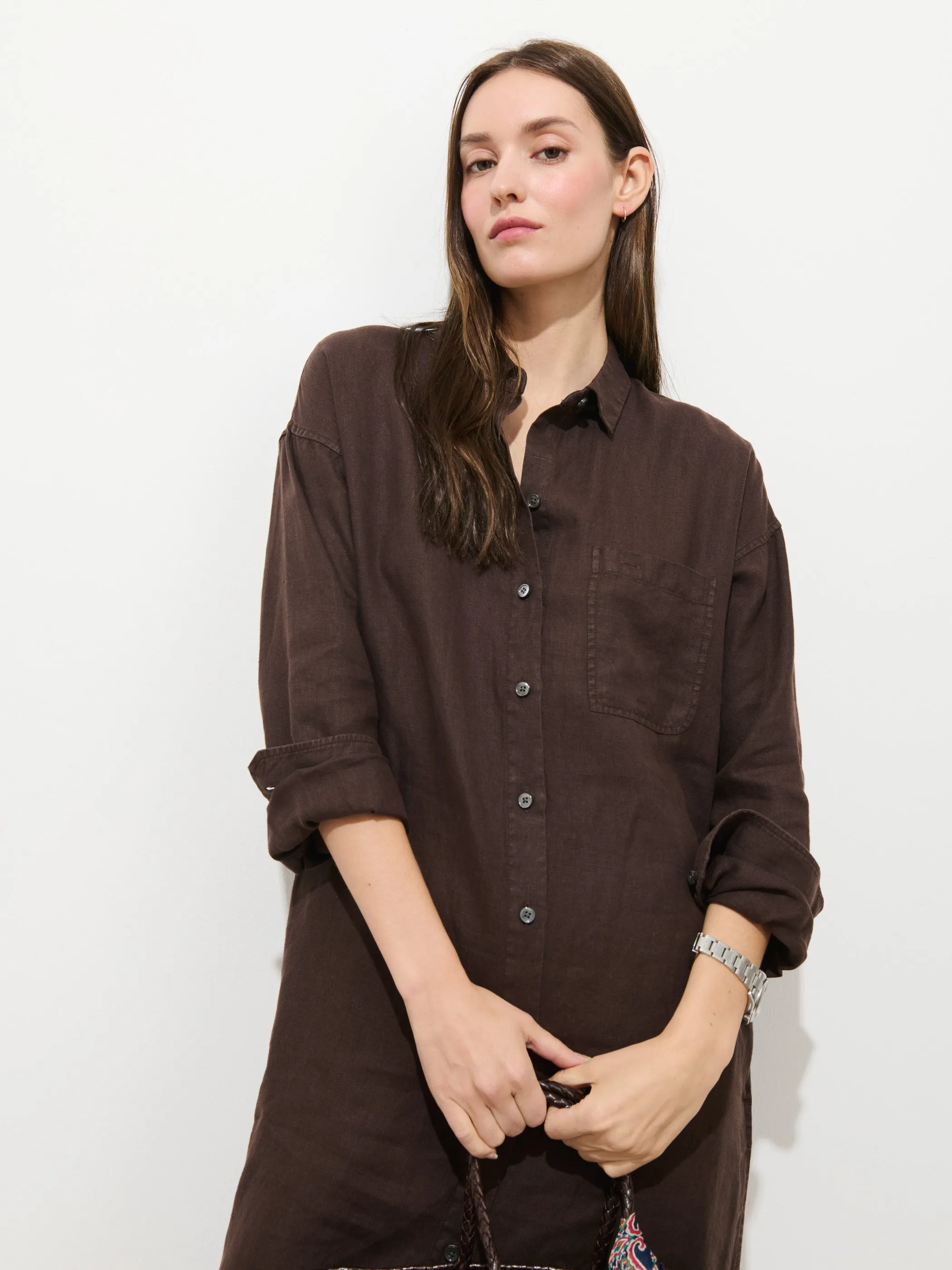 Kerry Dress In Linen sold by Alex Mill product image thumbnail 5