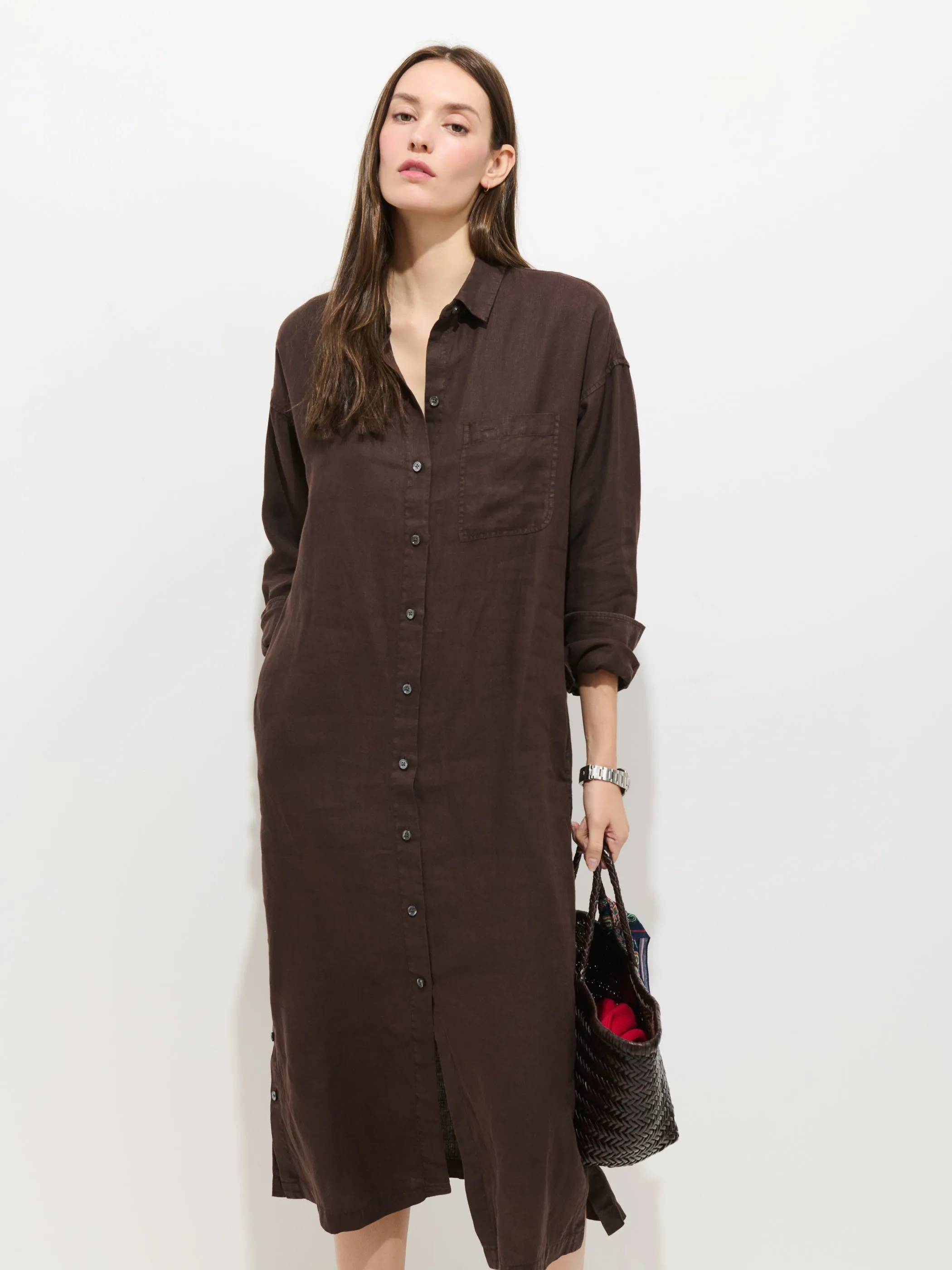 Kerry Dress In Linen sold by Alex Mill