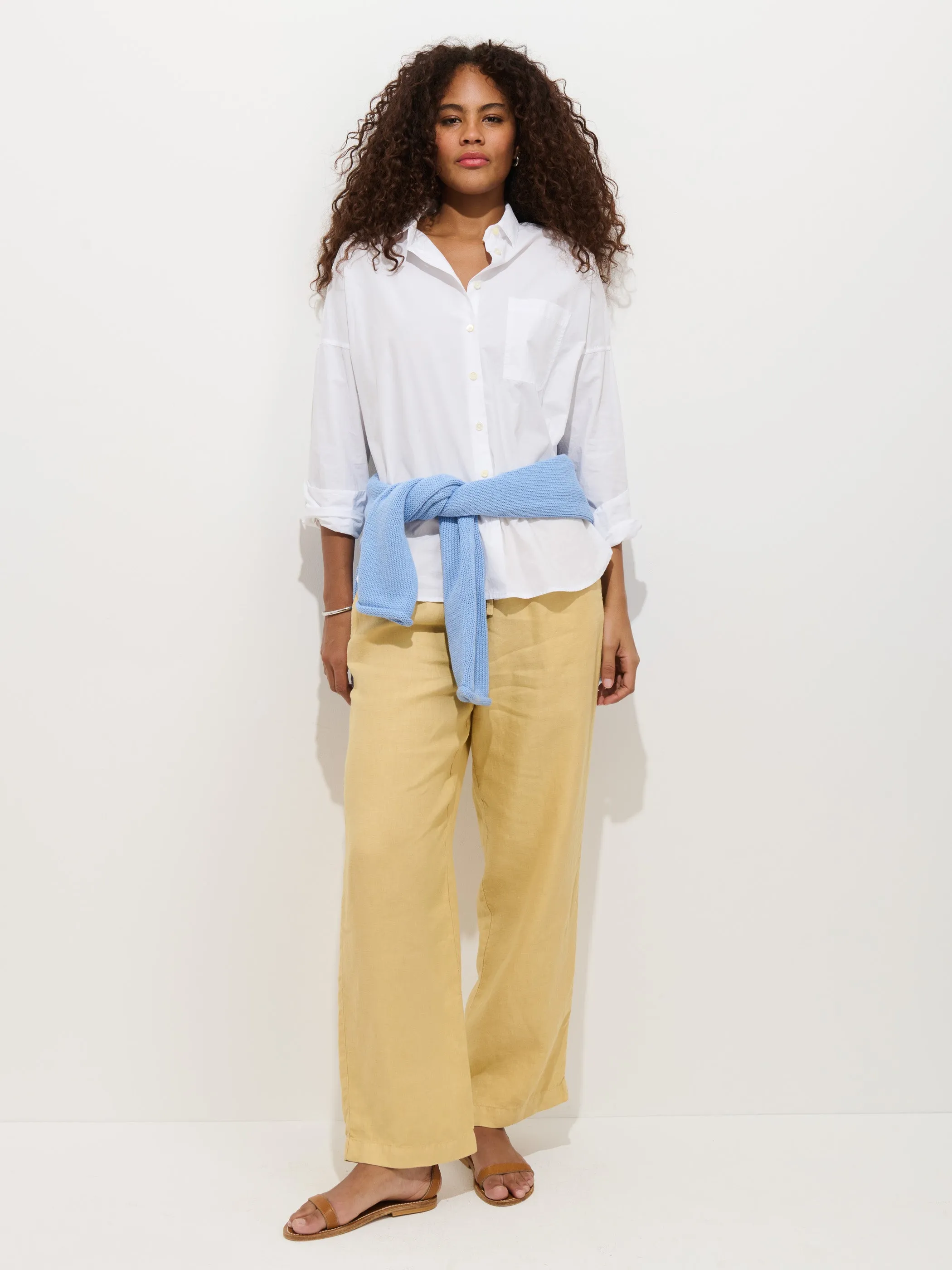 Hudson Pant In Linen sold by Alex Mill
