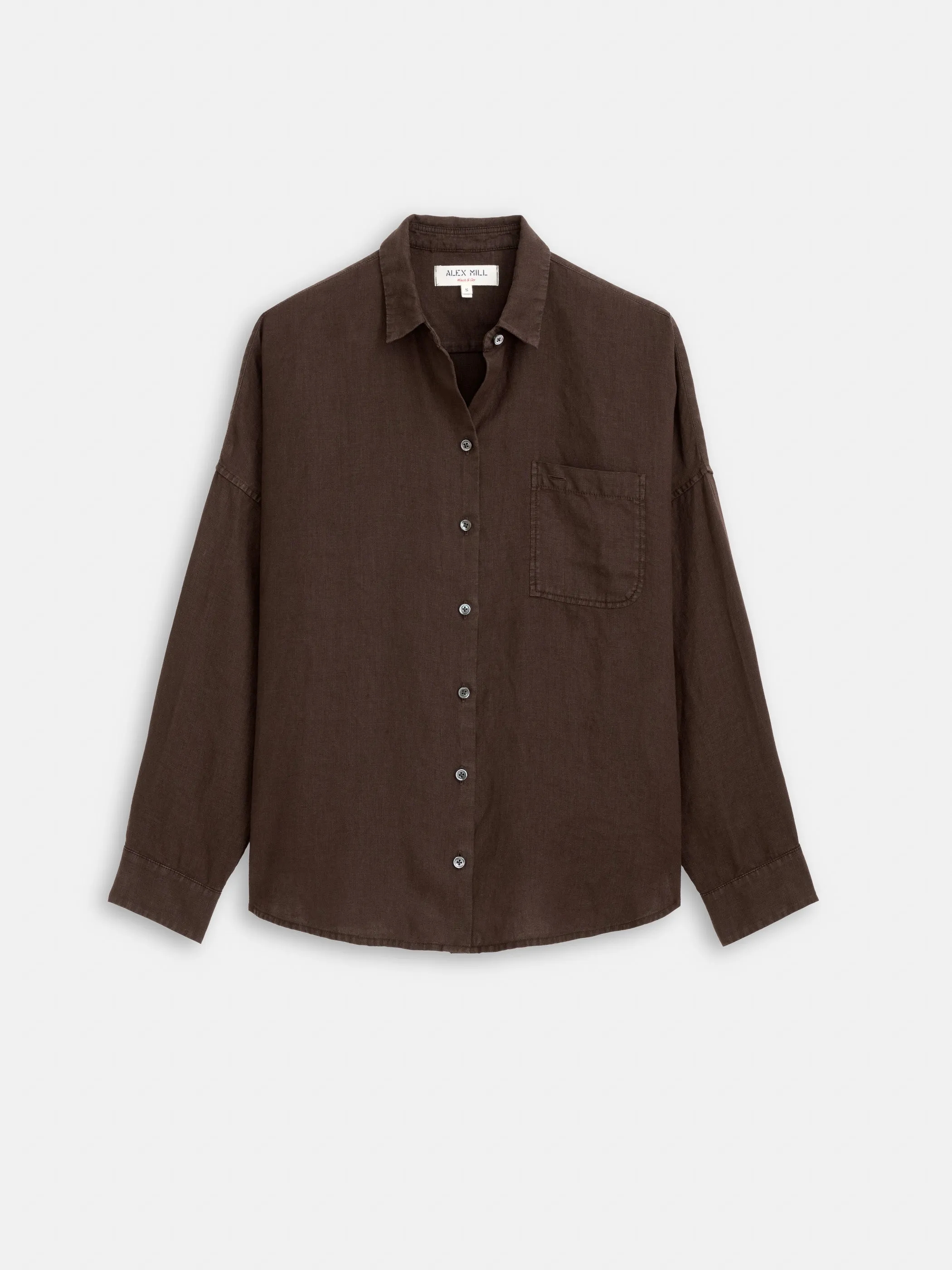 The Jo Shirt In Linen sold by Alex Mill product image thumbnail 2
