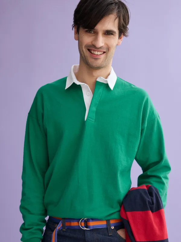 J.Press x Alex Mill Rugby Shirt In Cotton made by Alex Mill