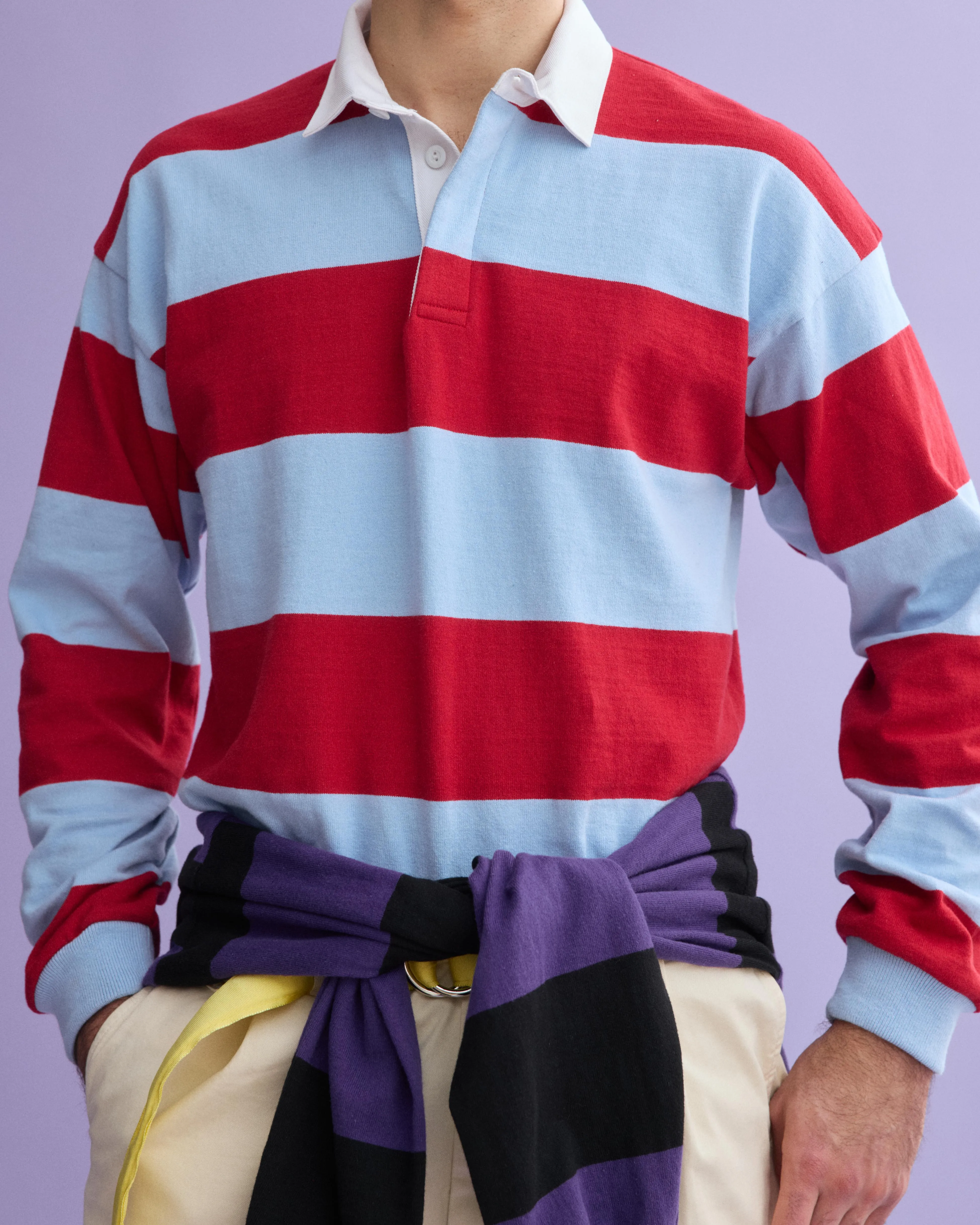 J.Press x Alex Mill Rugby Striped Shirt In Cotton sold by Alex Mill product image thumbnail 3