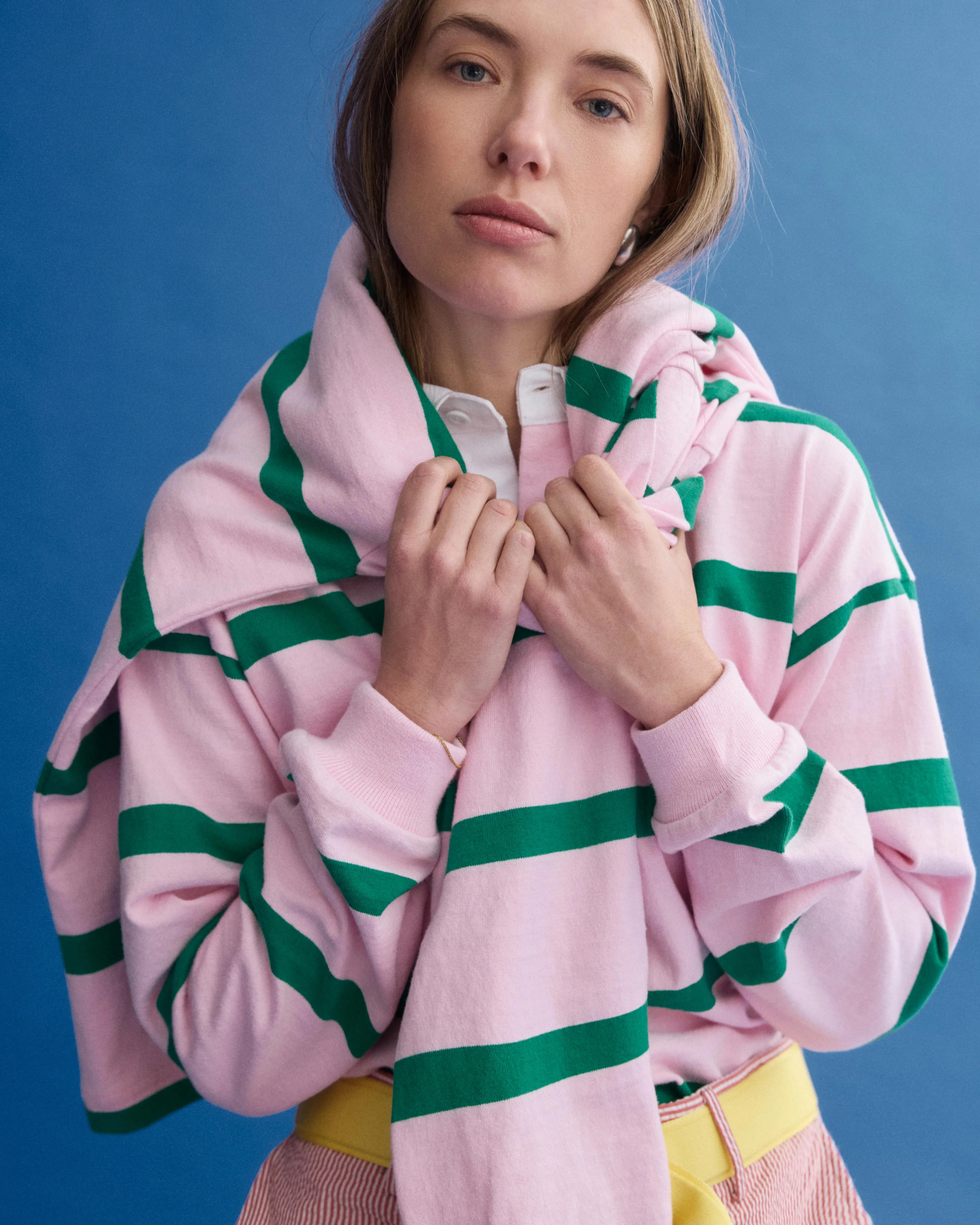 J.Press x Alex Mill Rugby Striped Shirt In Cotton sold by Alex Mill product image thumbnail 3