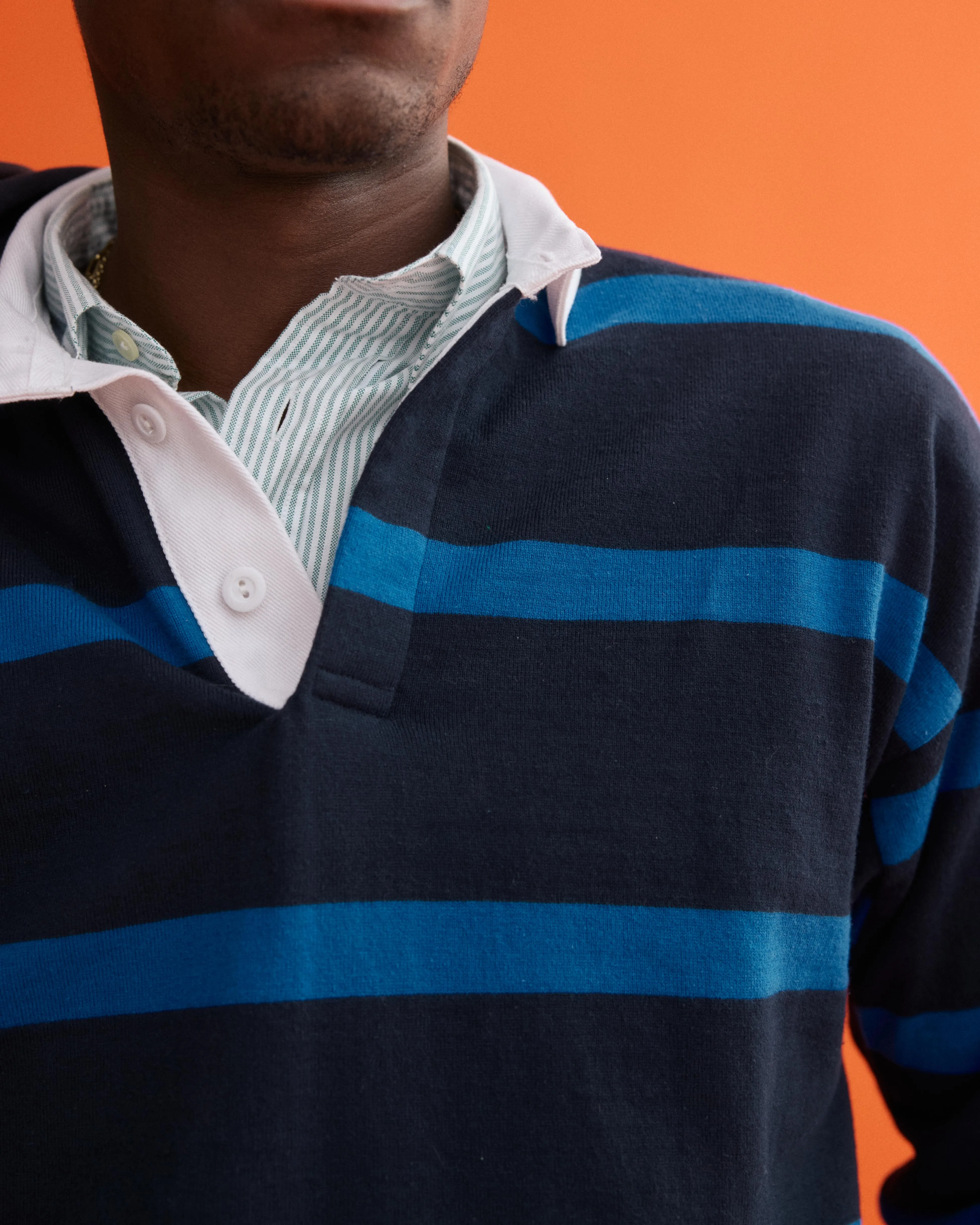 J.Press x Alex Mill Rugby Striped Shirt In Cotton sold by Alex Mill product image thumbnail 4