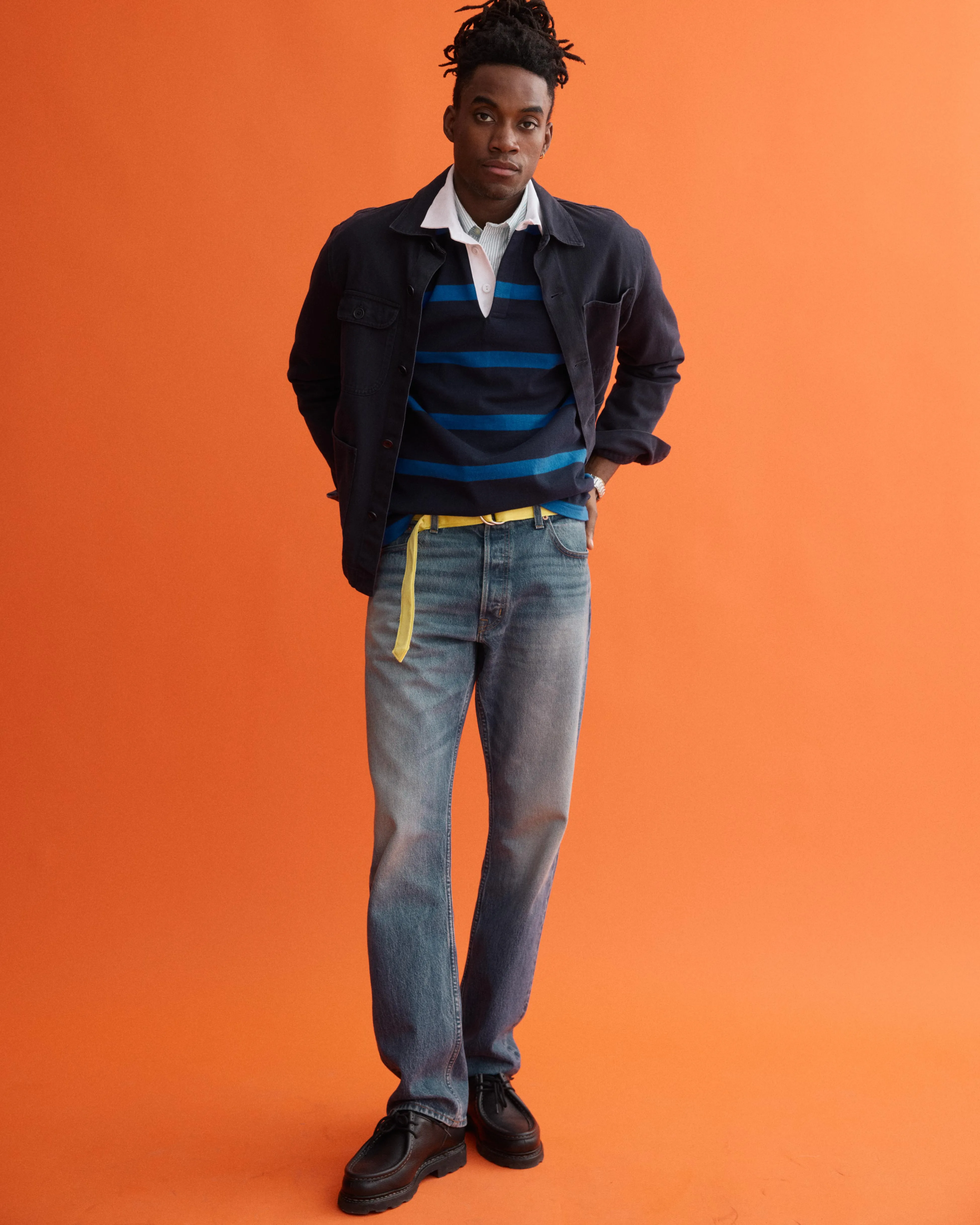 J.Press x Alex Mill Rugby Striped Shirt In Cotton sold by Alex Mill product image thumbnail 3