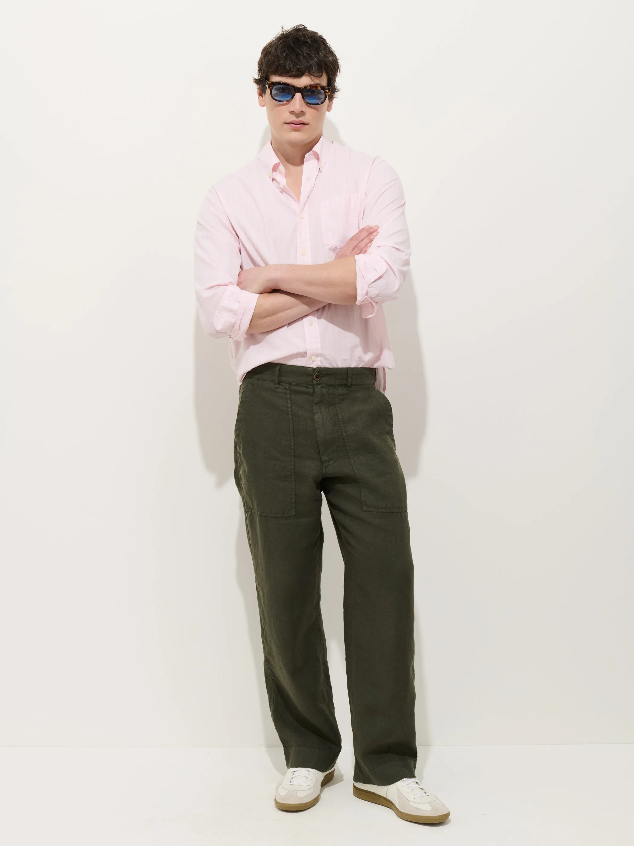 Pull On Field Pant In Linen sold by Alex Mill