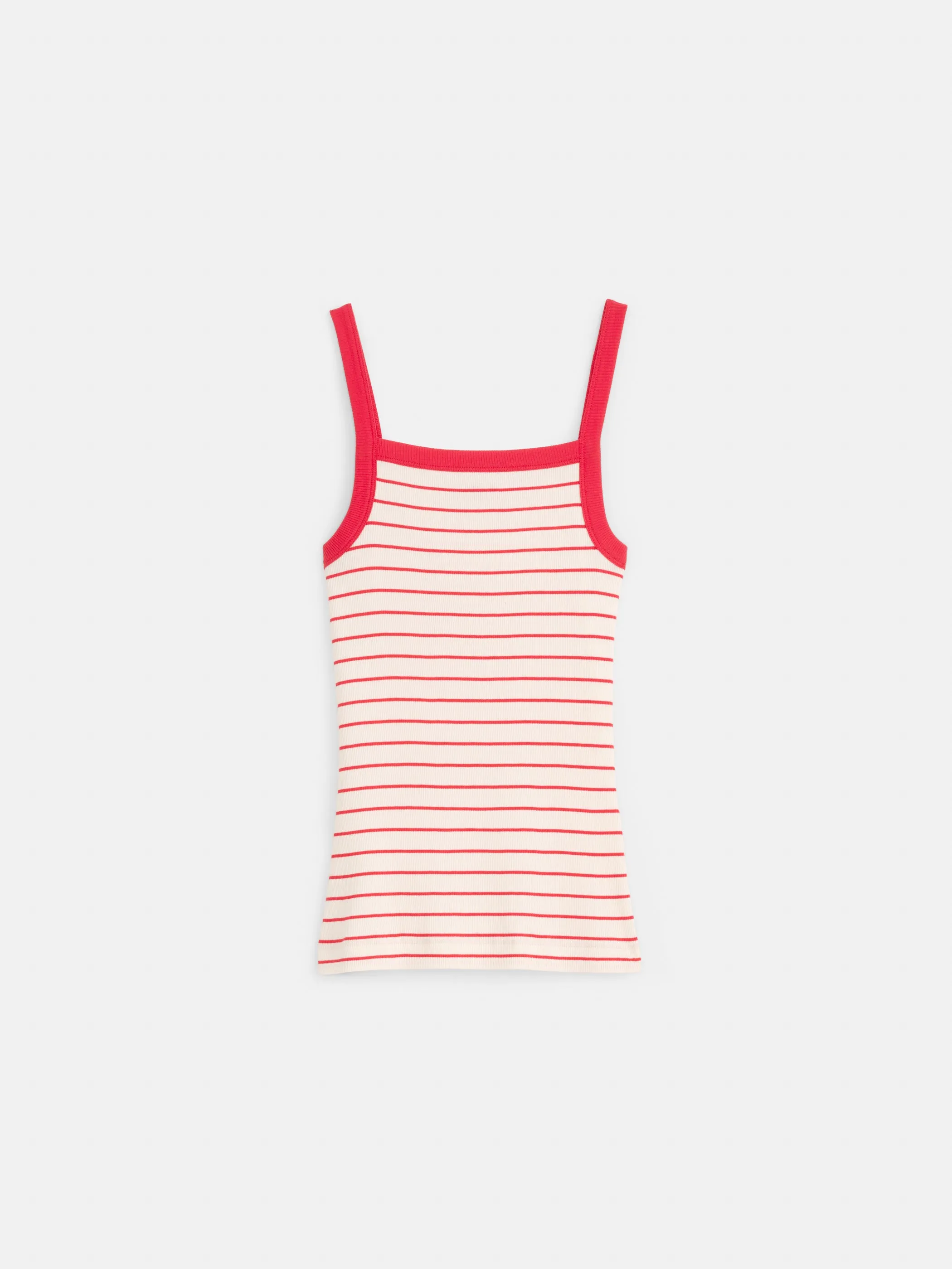 Lara Striped Tank In Fine Rib sold by Alex Mill product image thumbnail 2