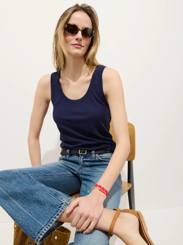 Garcon Tank In Linen Cotton made by Alex Mill
