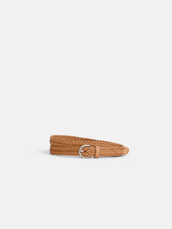 Dragon Diffusion Woven Leather Belt made by Alex Mill