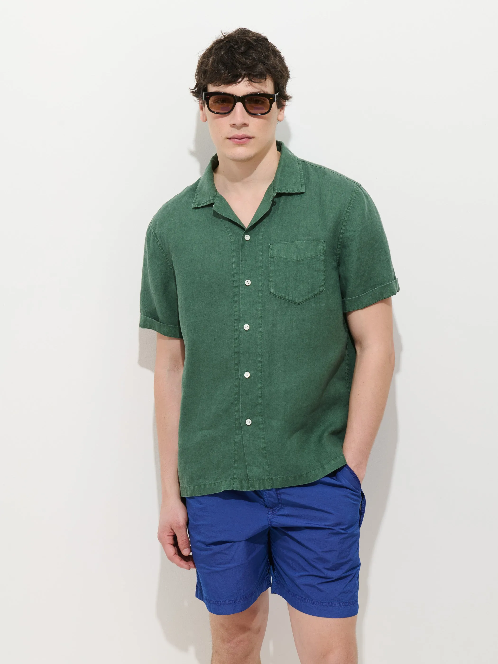 Camp Shirt In Linen sold by Alex Mill product image thumbnail 4