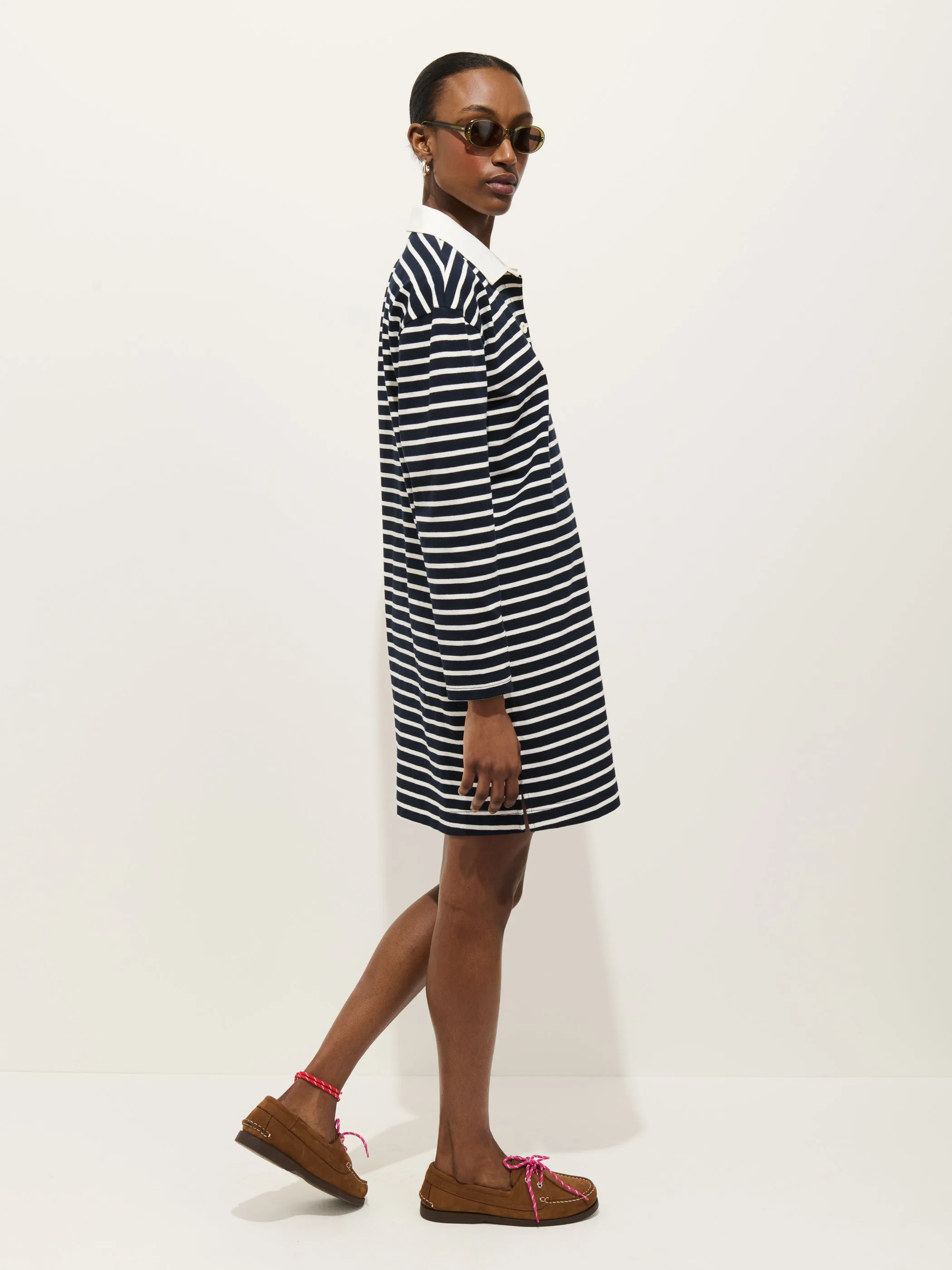 Lizzy Rugby Stripe Dress In Cotton Jersey sold by Alex Mill product image thumbnail 4