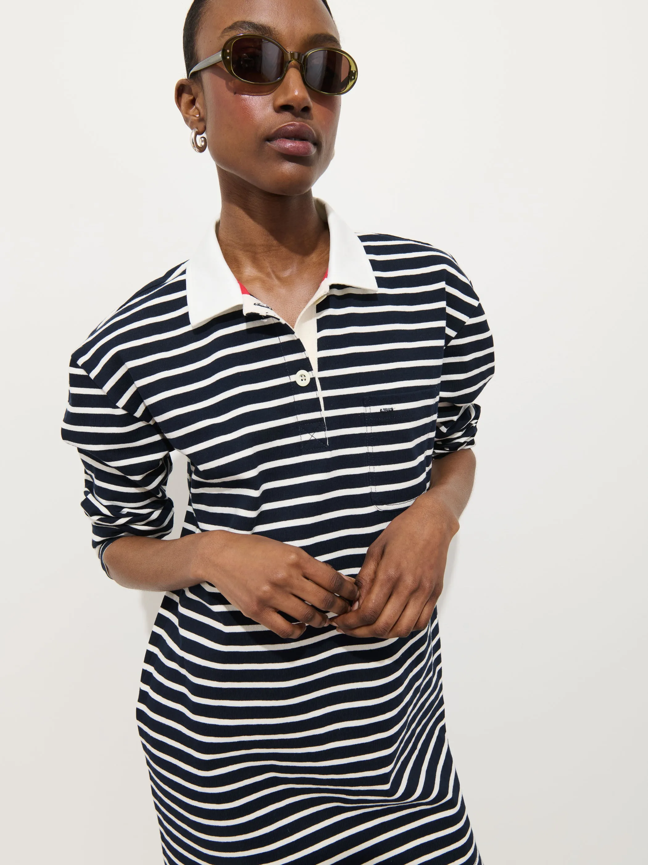 Lizzy Rugby Stripe Dress In Cotton Jersey sold by Alex Mill product image thumbnail 3