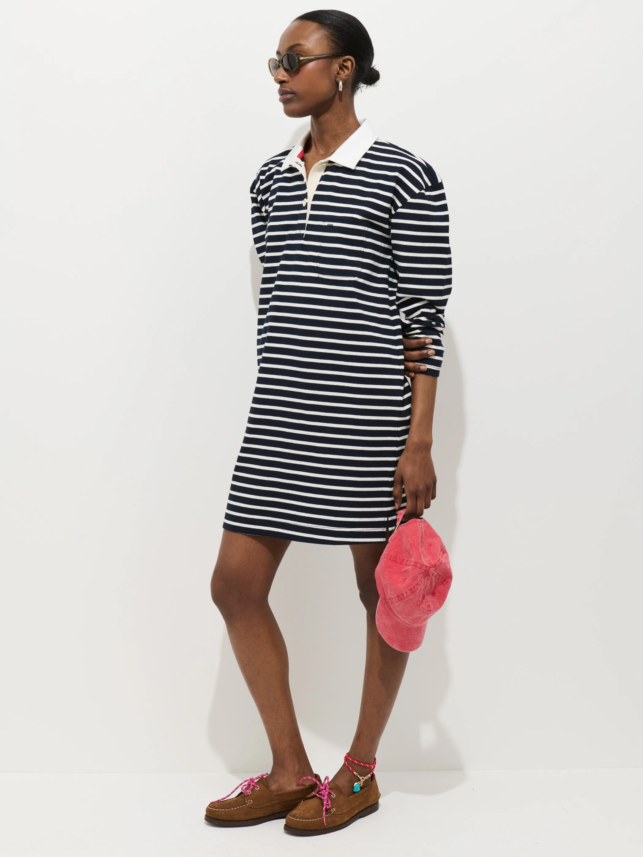 Lizzy Rugby Stripe Dress In Cotton Jersey sold by Alex Mill
