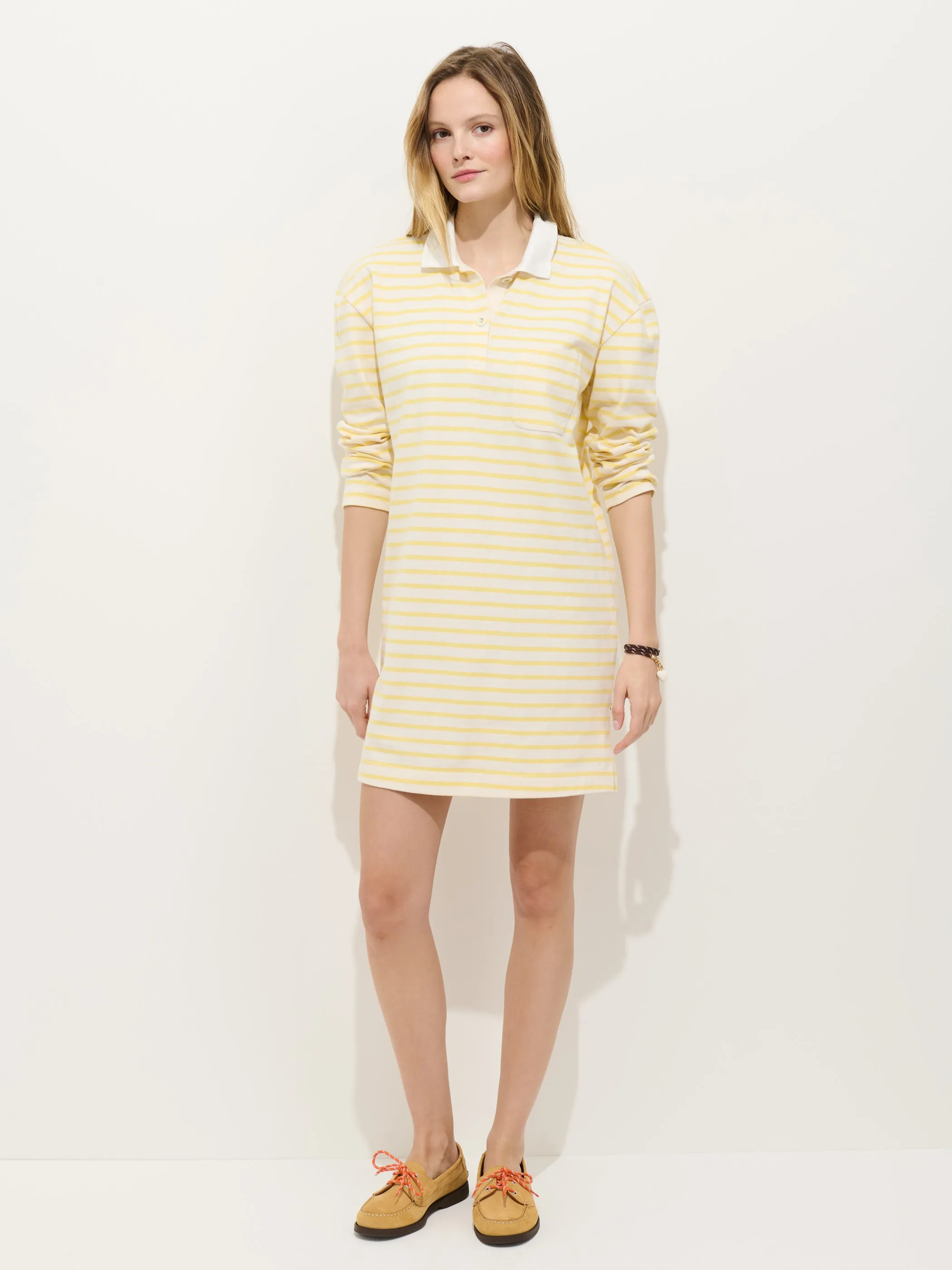 Lizzy Rugby Stripe Dress In Cotton Jersey sold by Alex Mill
