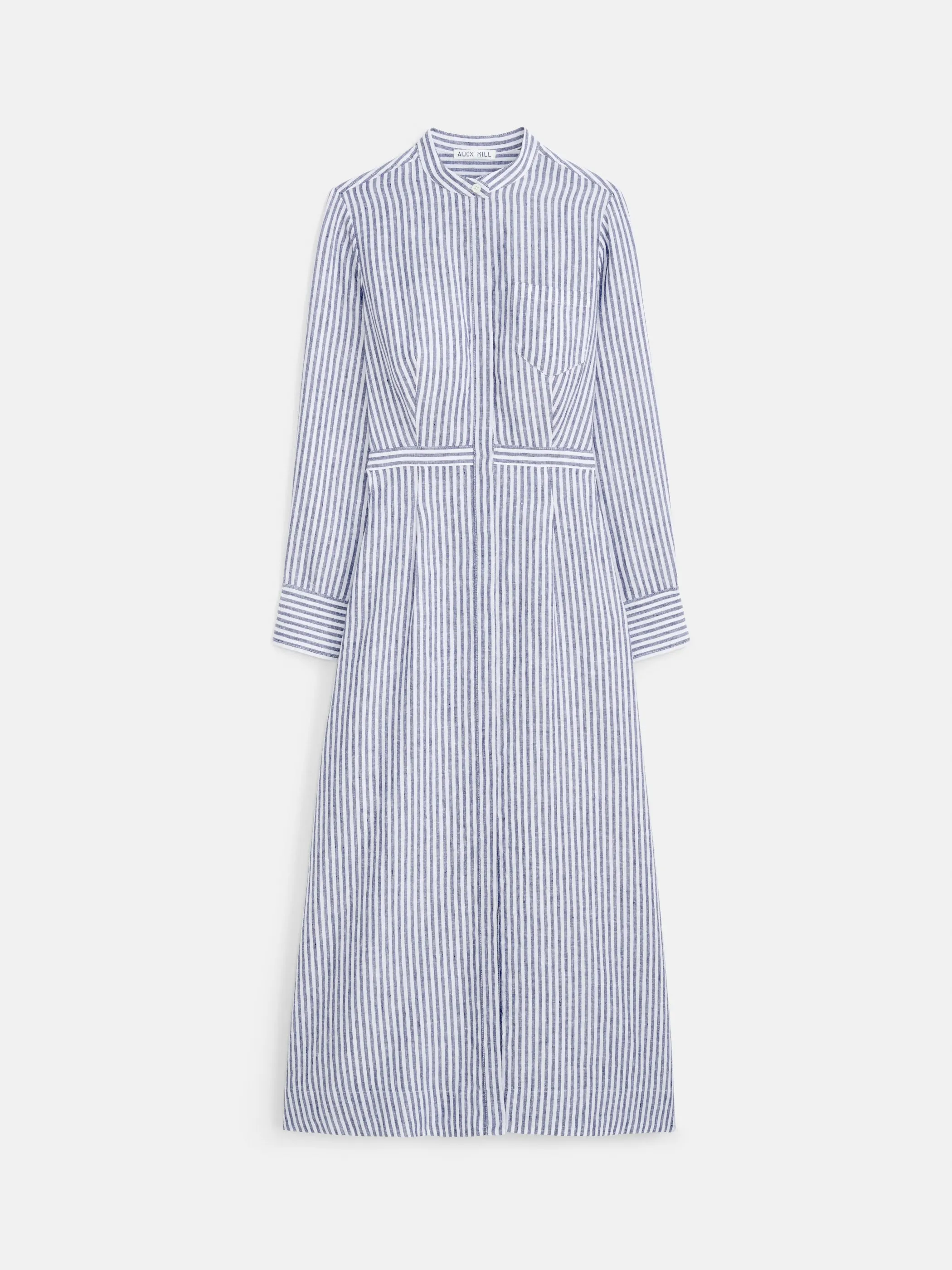 Isabella Striped Dress In Linen sold by Alex Mill product image thumbnail 2