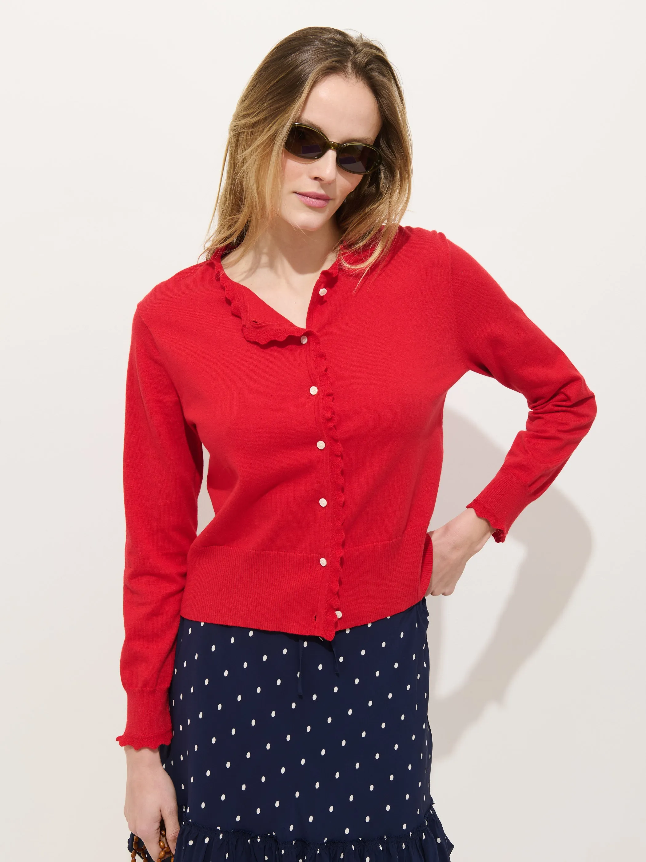 Bella Cardigan In Cotton Cashmere sold by Alex Mill
