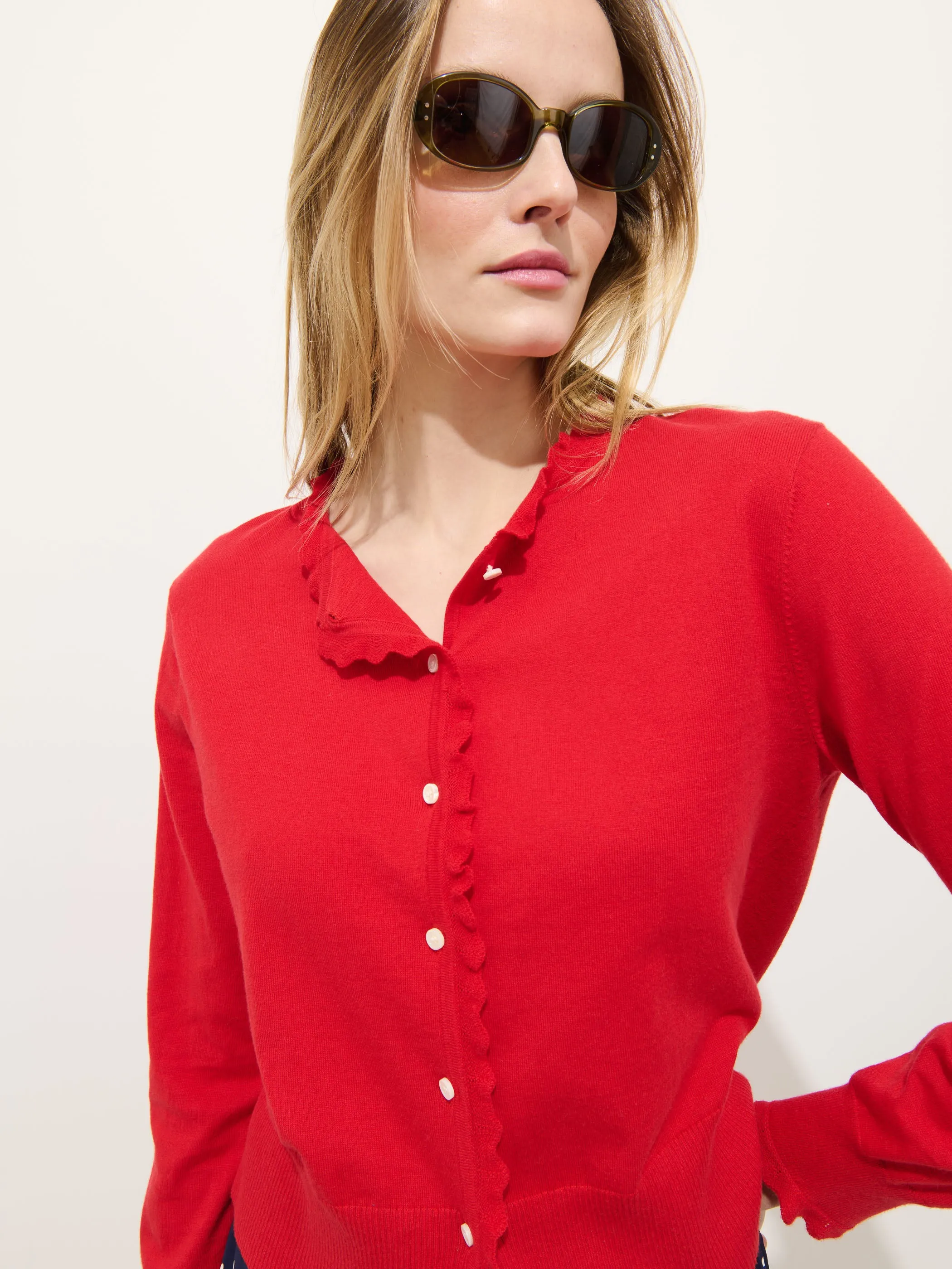 Bella Cardigan In Cotton Cashmere sold by Alex Mill product image thumbnail 5