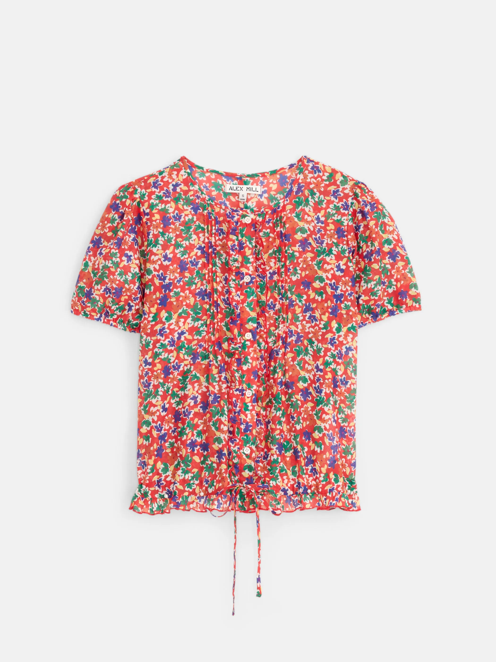 Brittany Floral Top In Cotton Silk sold by Alex Mill product image thumbnail 2