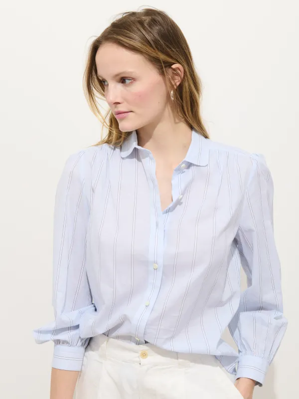 Hannah Striped Shirt In Cotton Voile made by Alex Mill