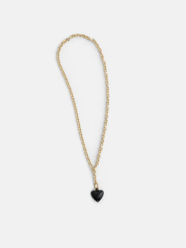Roxanne Assoulin Mini Puffy Heart Necklace made by Alex Mill