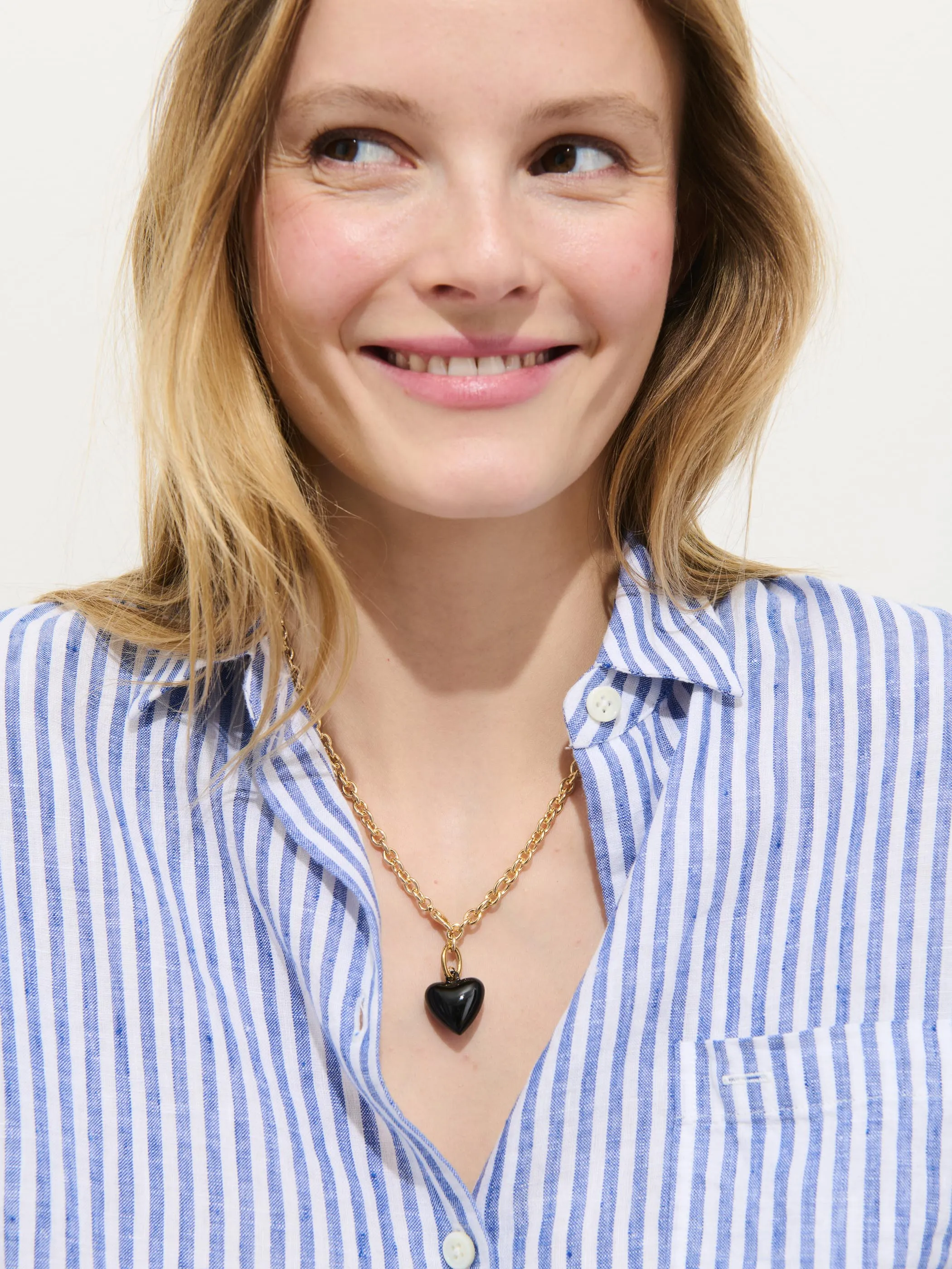 Roxanne Assoulin Mini Puffy Heart Necklace sold by Alex Mill product image thumbnail 2