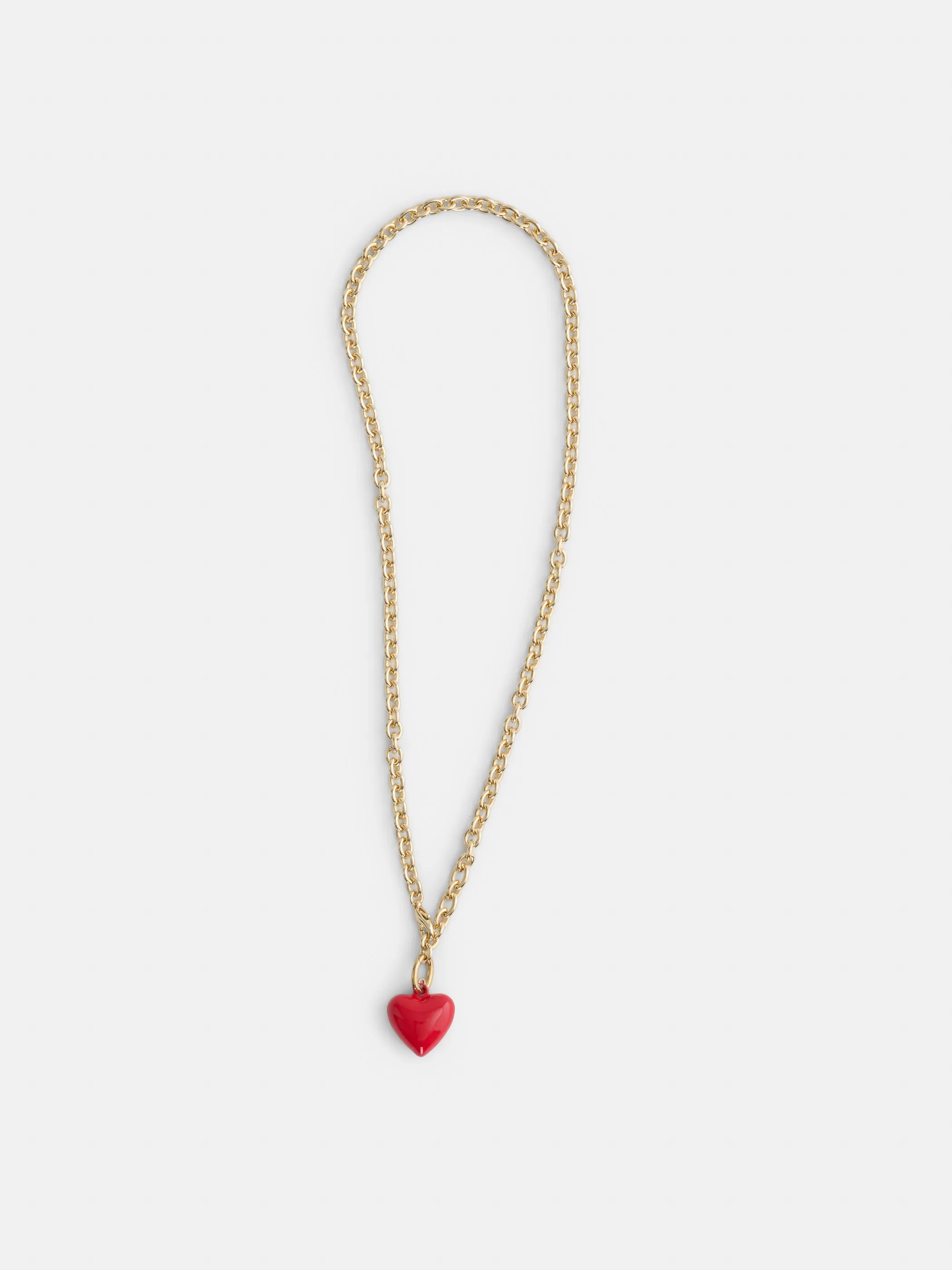 Roxanne Assoulin Mini Puffy Heart Necklace sold by Alex Mill