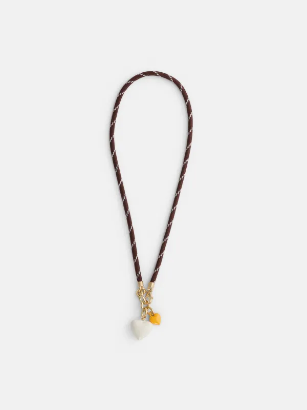 Roxanne Assoulin Happy Cord Charm Necklace made by Alex Mill
