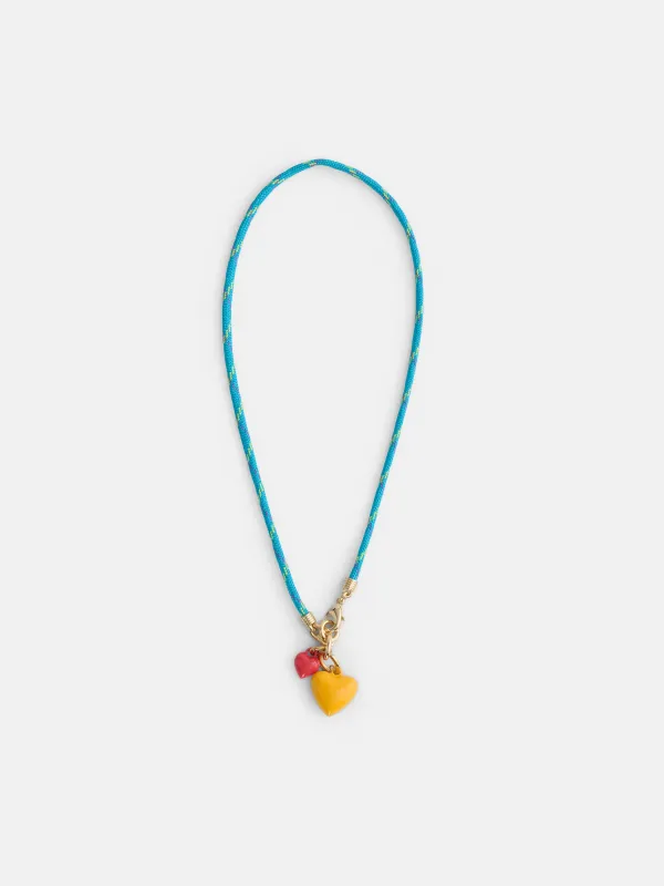 Roxanne Assoulin Happy Cord Charm Necklace made by Alex Mill