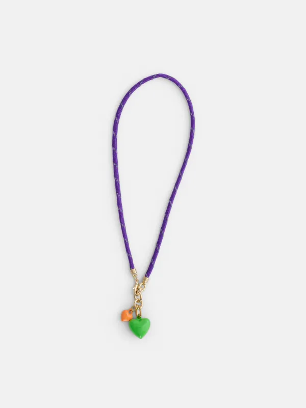 Roxanne Assoulin Happy Cord Charm Necklace made by Alex Mill