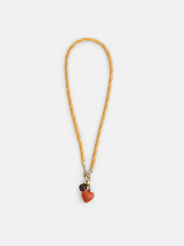 Roxanne Assoulin Happy Cord Charm Necklace made by Alex Mill