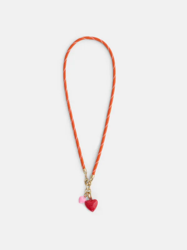 Roxanne Assoulin Happy Cord Charm Necklace made by Alex Mill