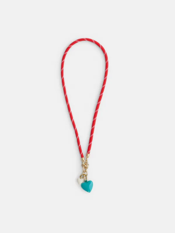 Roxanne Assoulin Happy Cord Charm Necklace made by Alex Mill